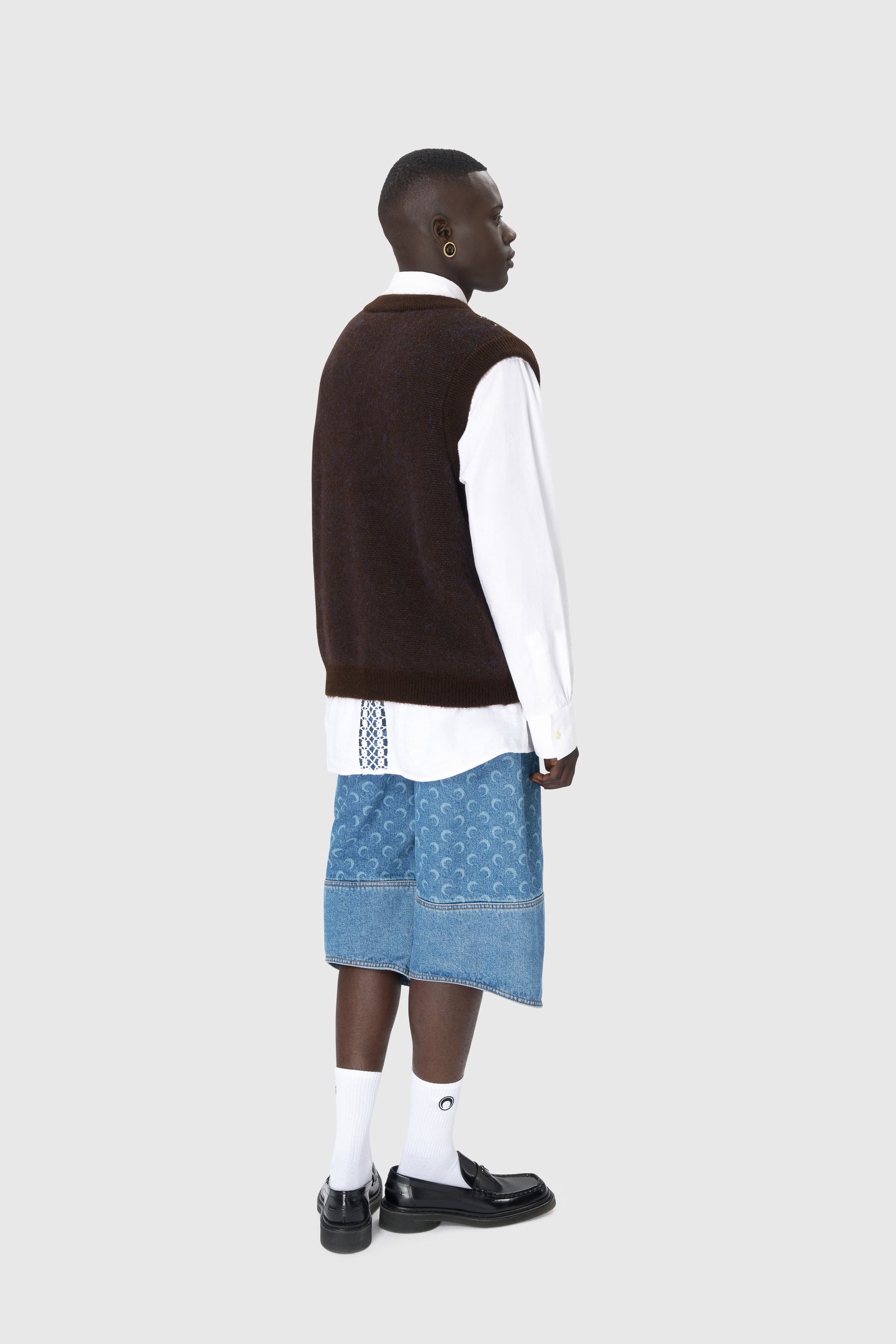 Moon Laser Denim Bermudas - 8