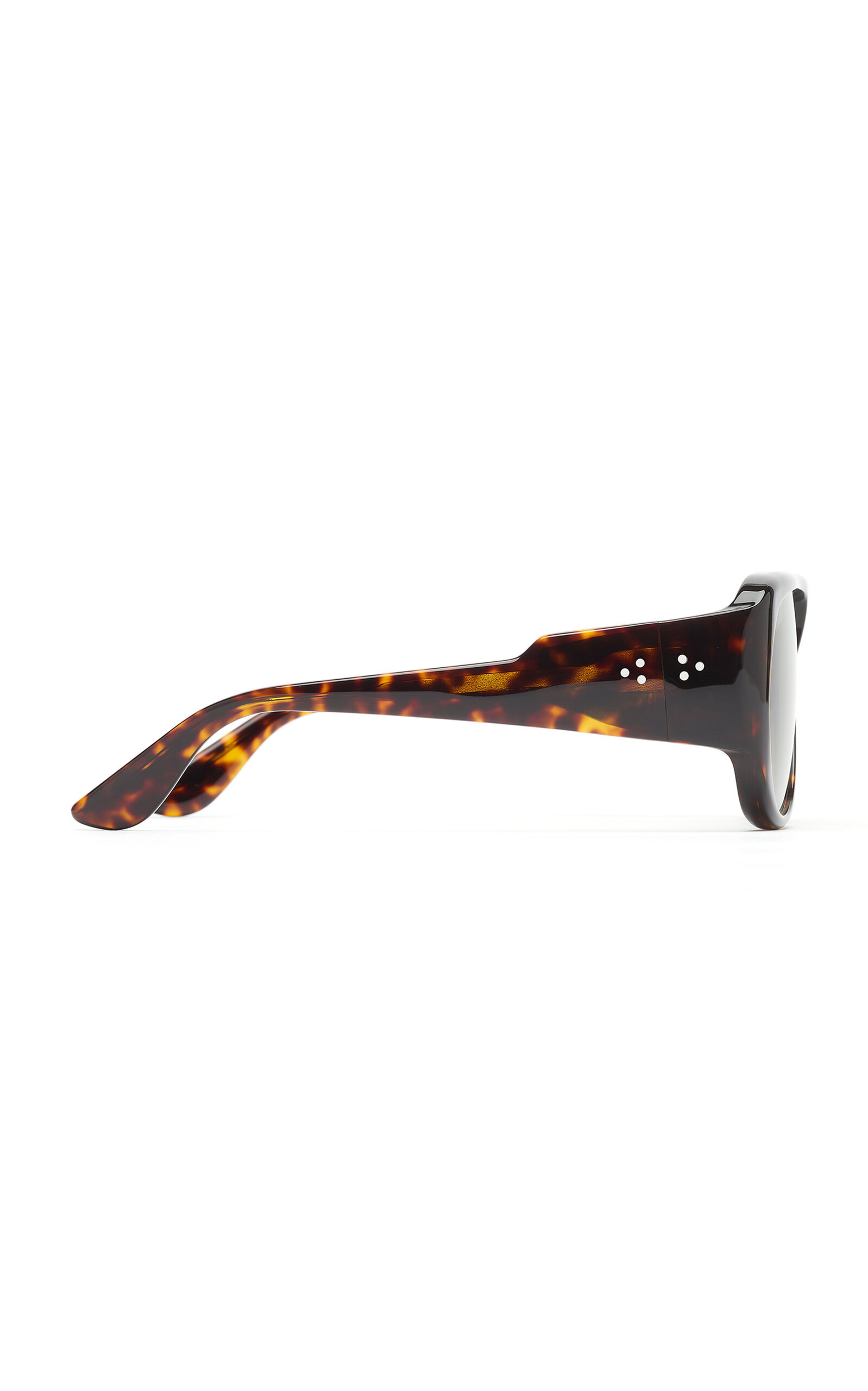 Gambia Aviator-Frame Acetate Sunglasses brown - 3