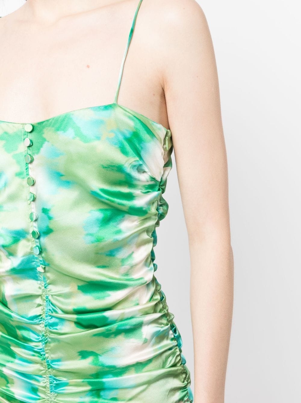 organic-silk ruched dress - 5
