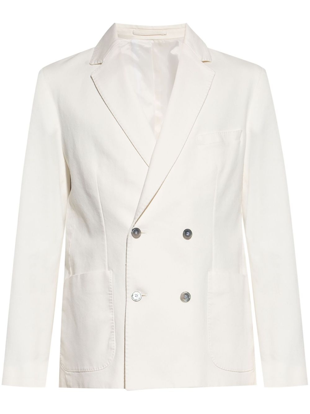 cotton-blend blazer - 1