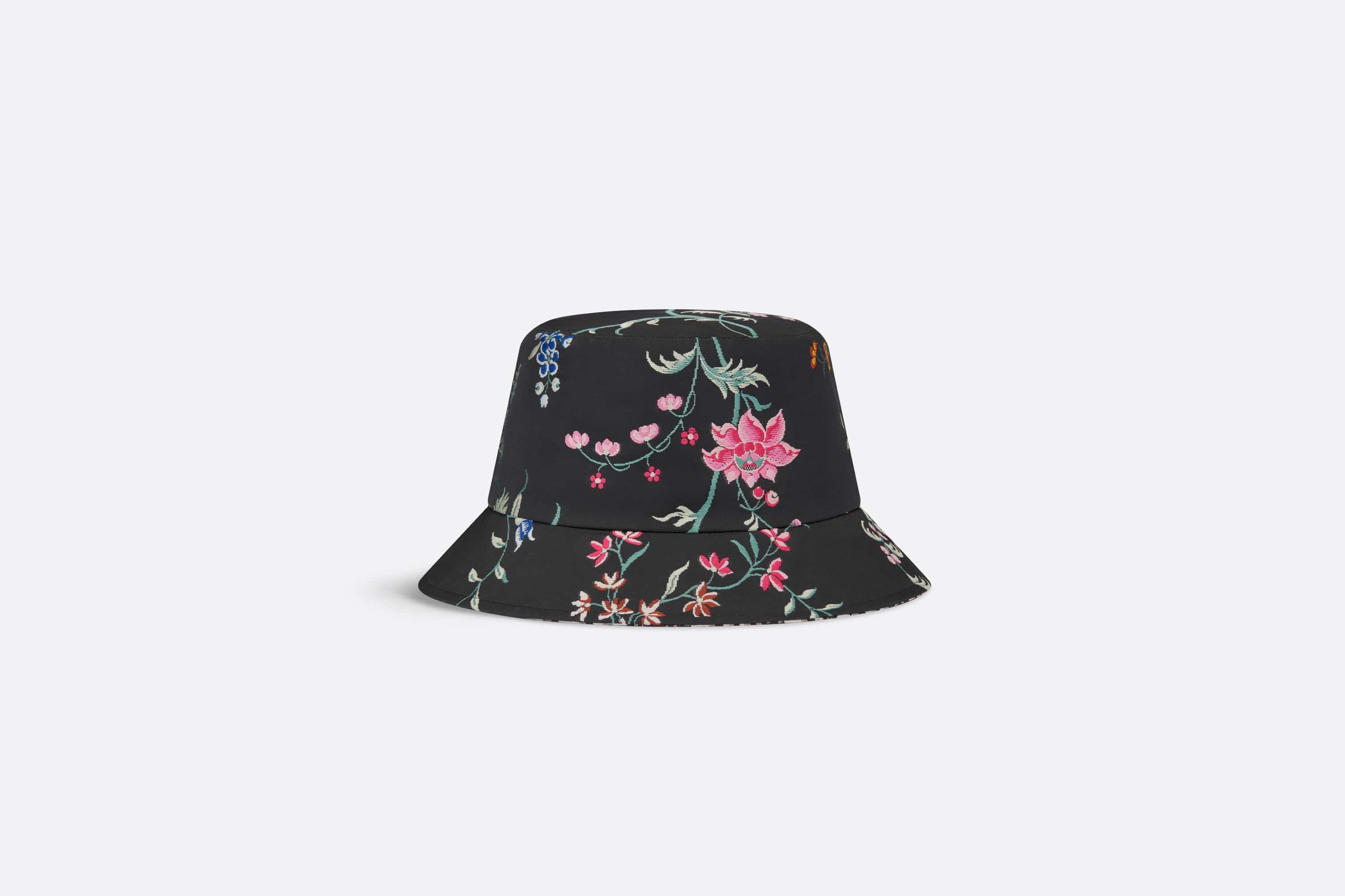 Teddy-D Dior Petites Fleurs Reversible Small Brim Bucket Hat - 2