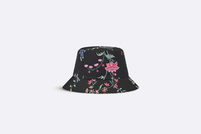 Dior Teddy-D Dior Petites Fleurs Reversible Small Brim Bucket Hat outlook