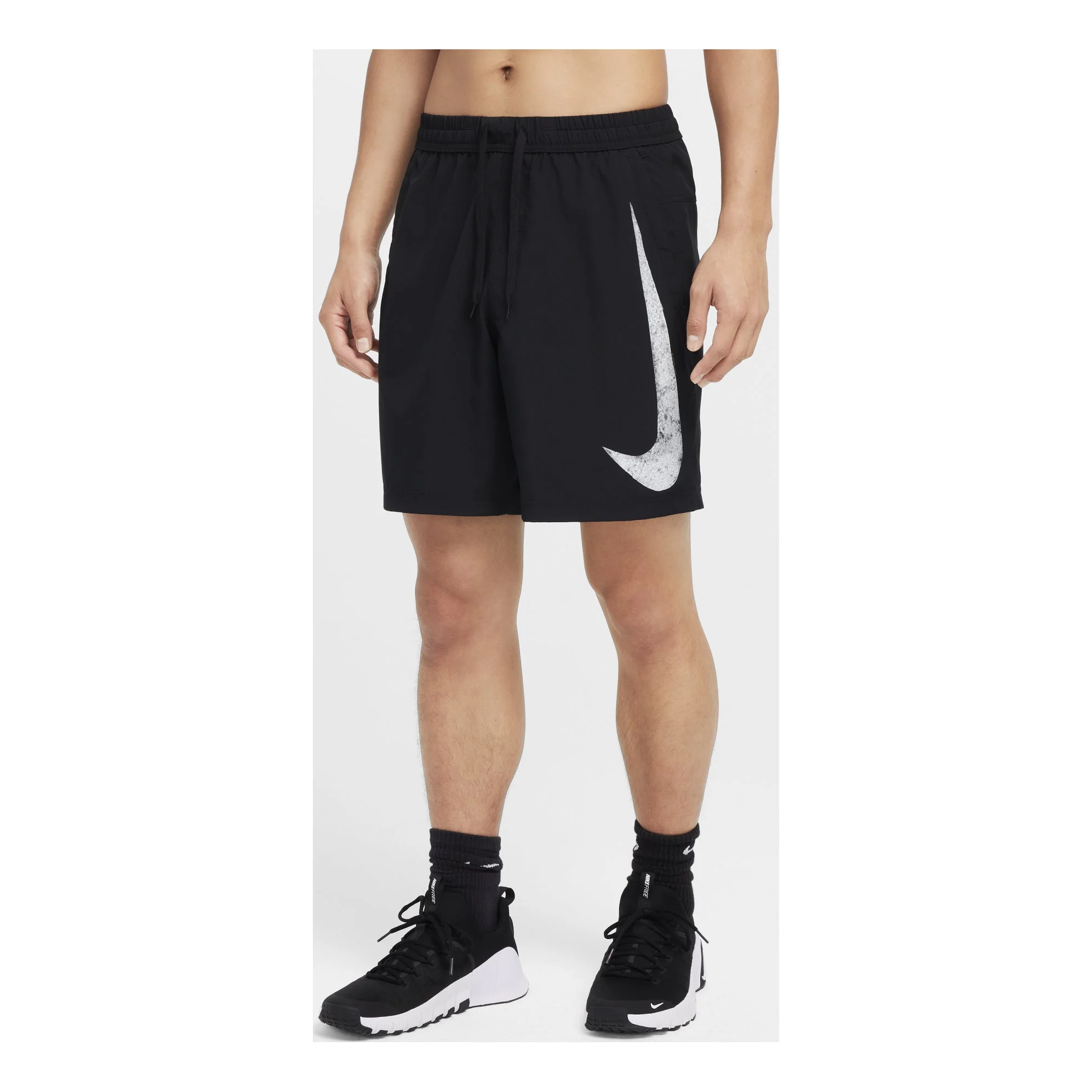 Nike Dri-FIT 7" Shorts 'Black Form Swoosh ' FZ1067-010 - 1