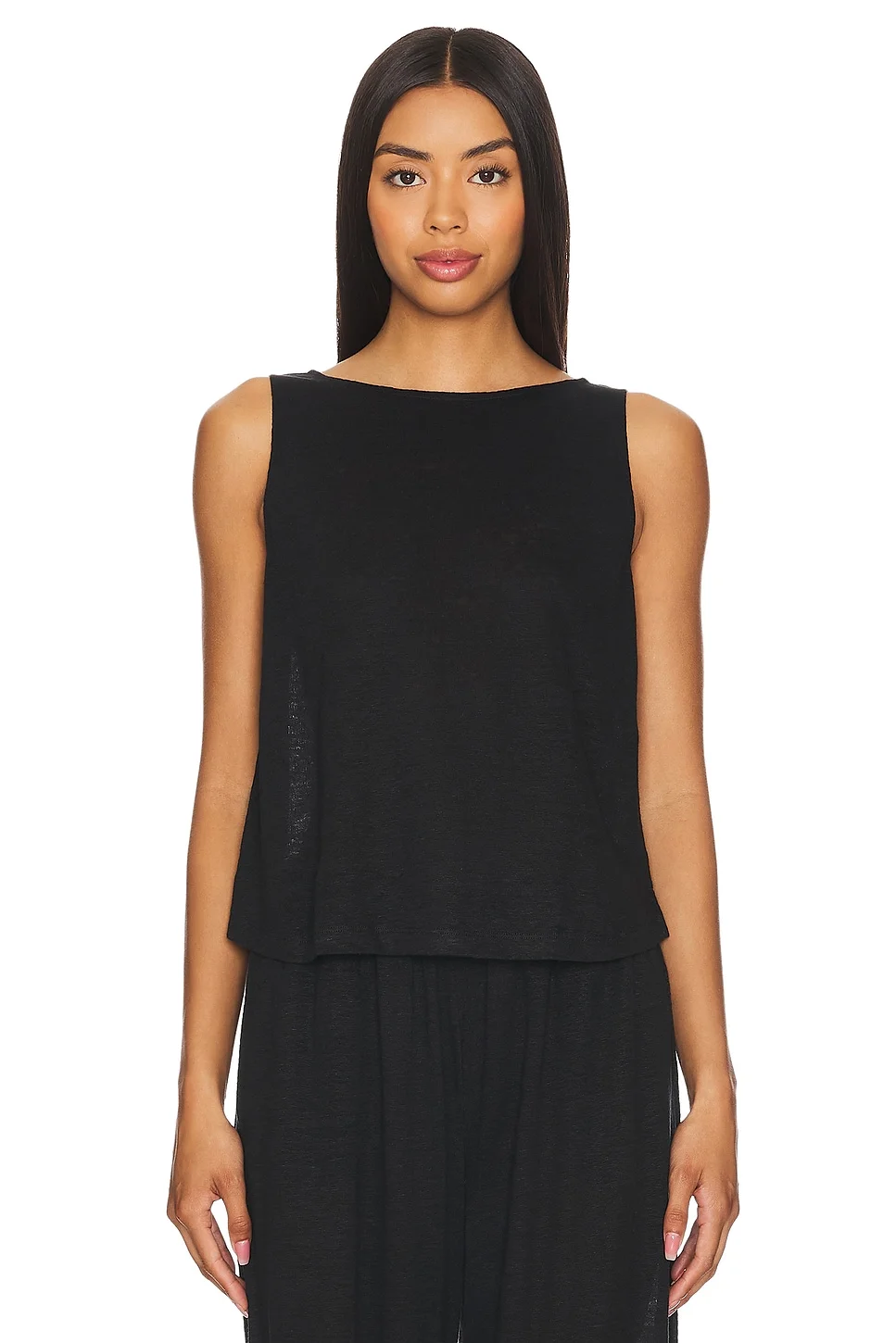 Organic Linen Crop Tank - 1