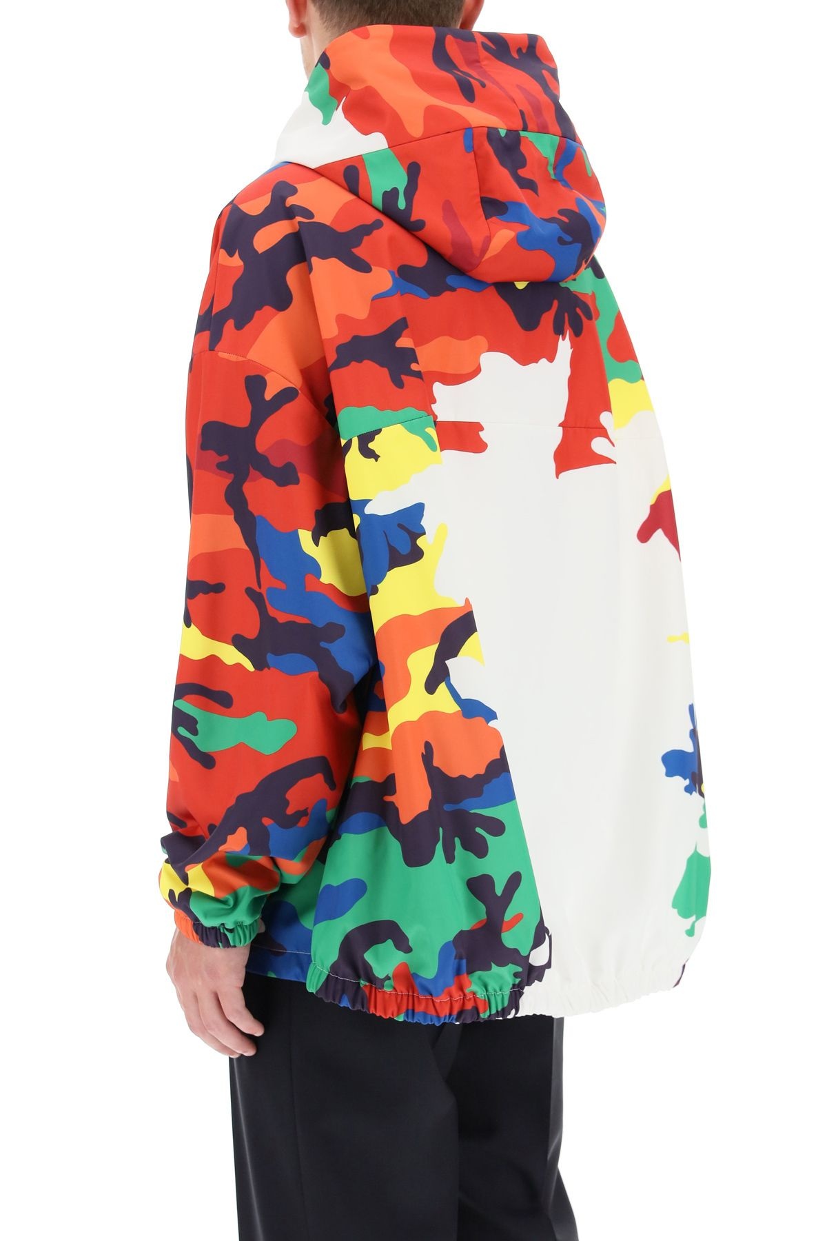 CAMOU7 PRINT NYLON ANORAK - 4