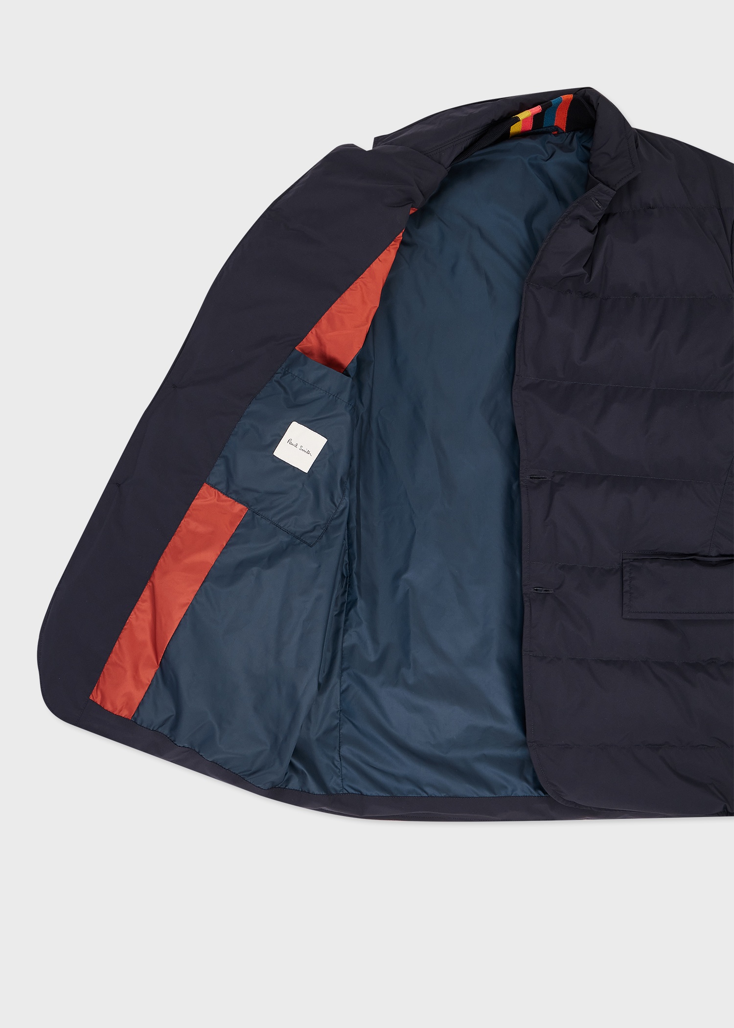Navy Hybrid Down Jacket - 4