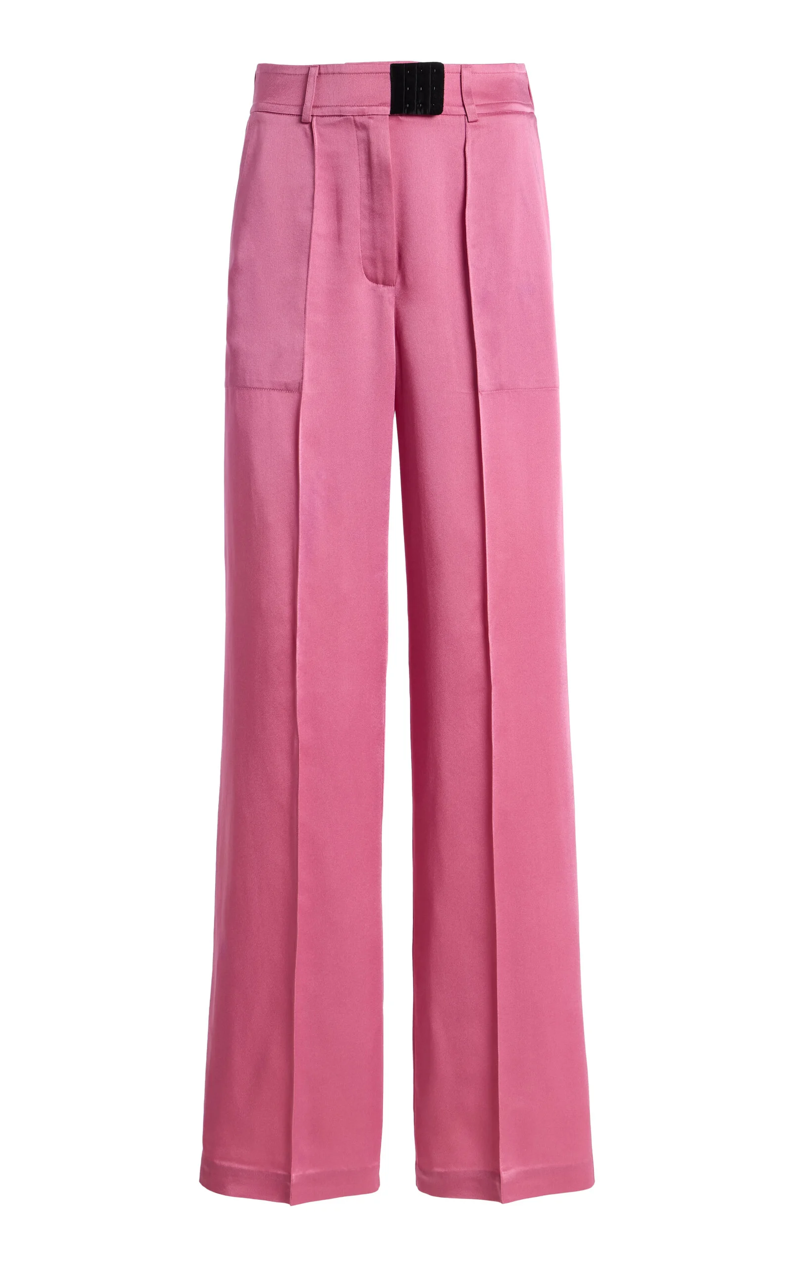Exclusive Bra Closure Satin Trousers pink - 1