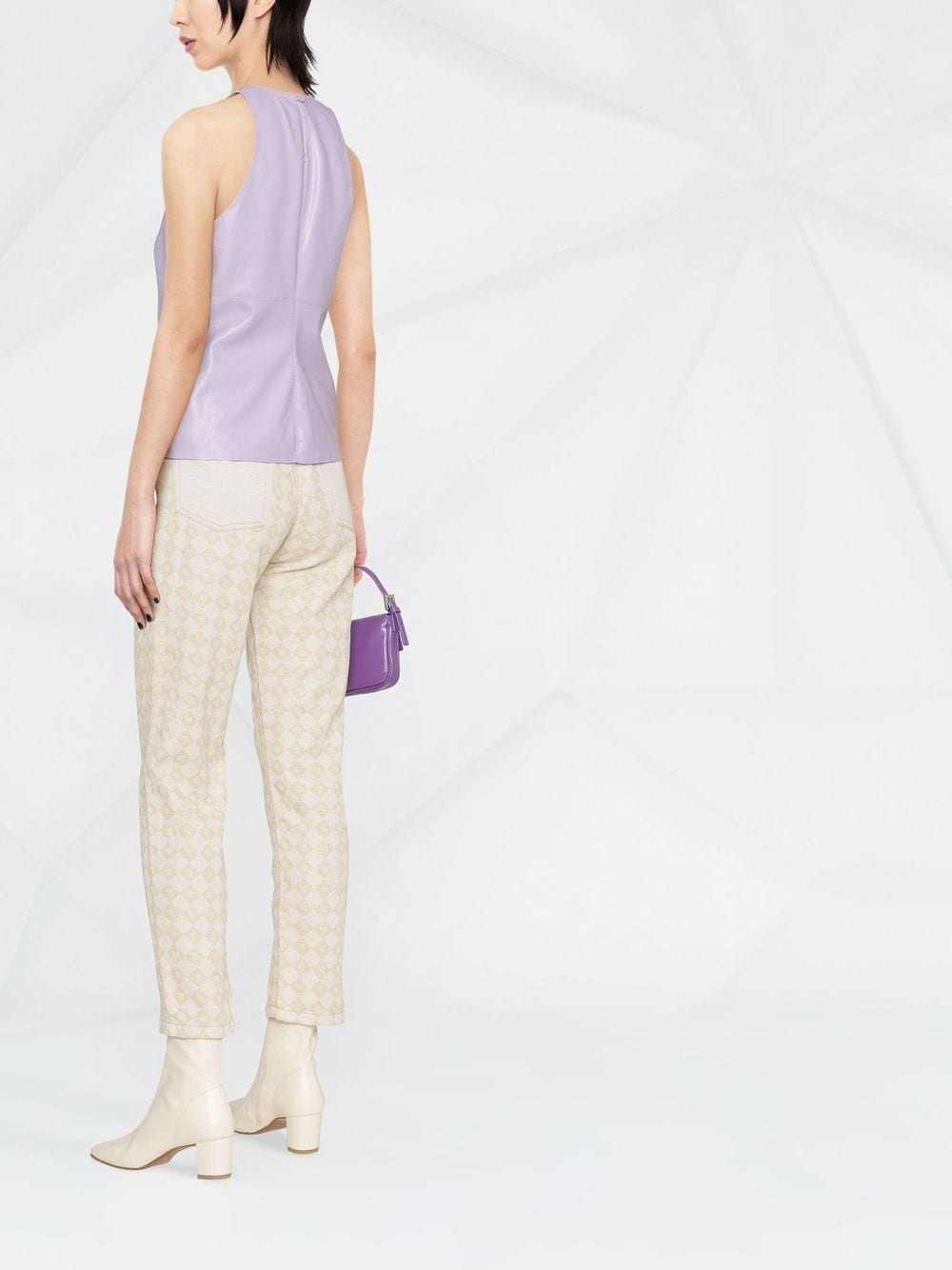 Teza panelled sleeveless top - 4