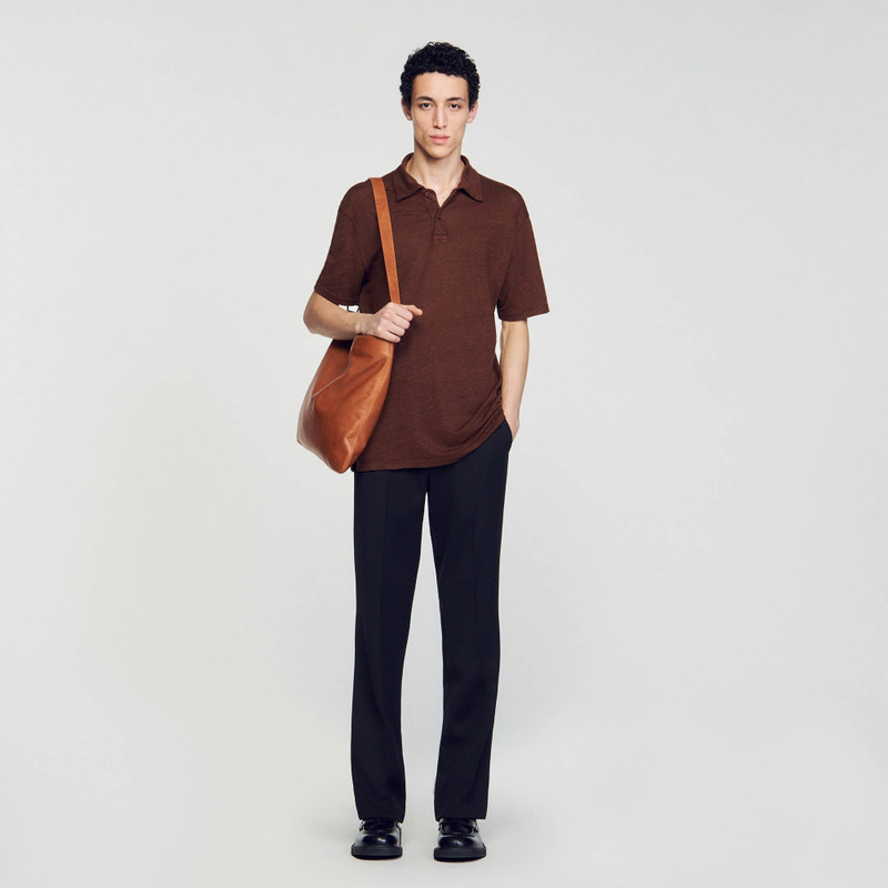 Sandro LINEN POLO SHIRT outlook