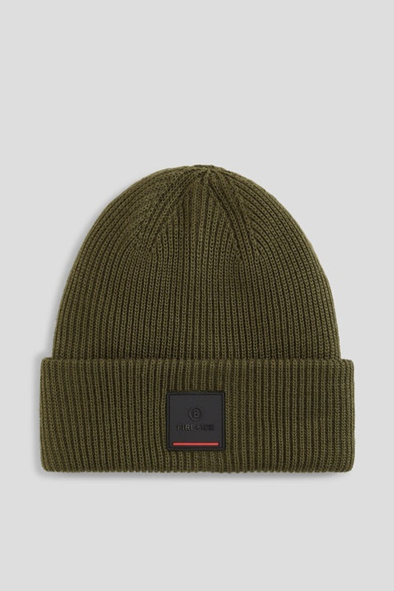 Tarek Knit hat in Olive green 1