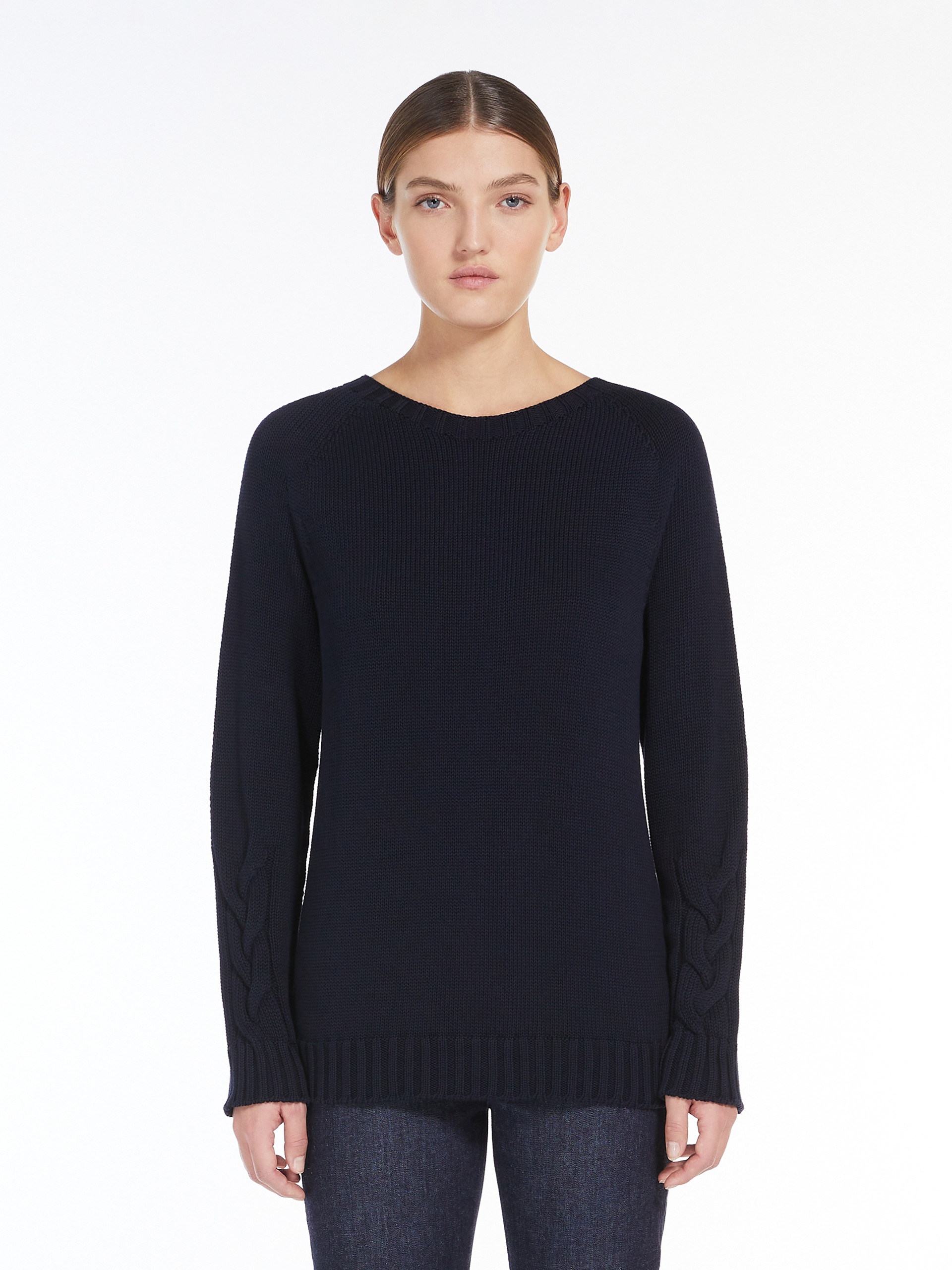 HARALD Cable-knit sweater in cotton yarn - 3