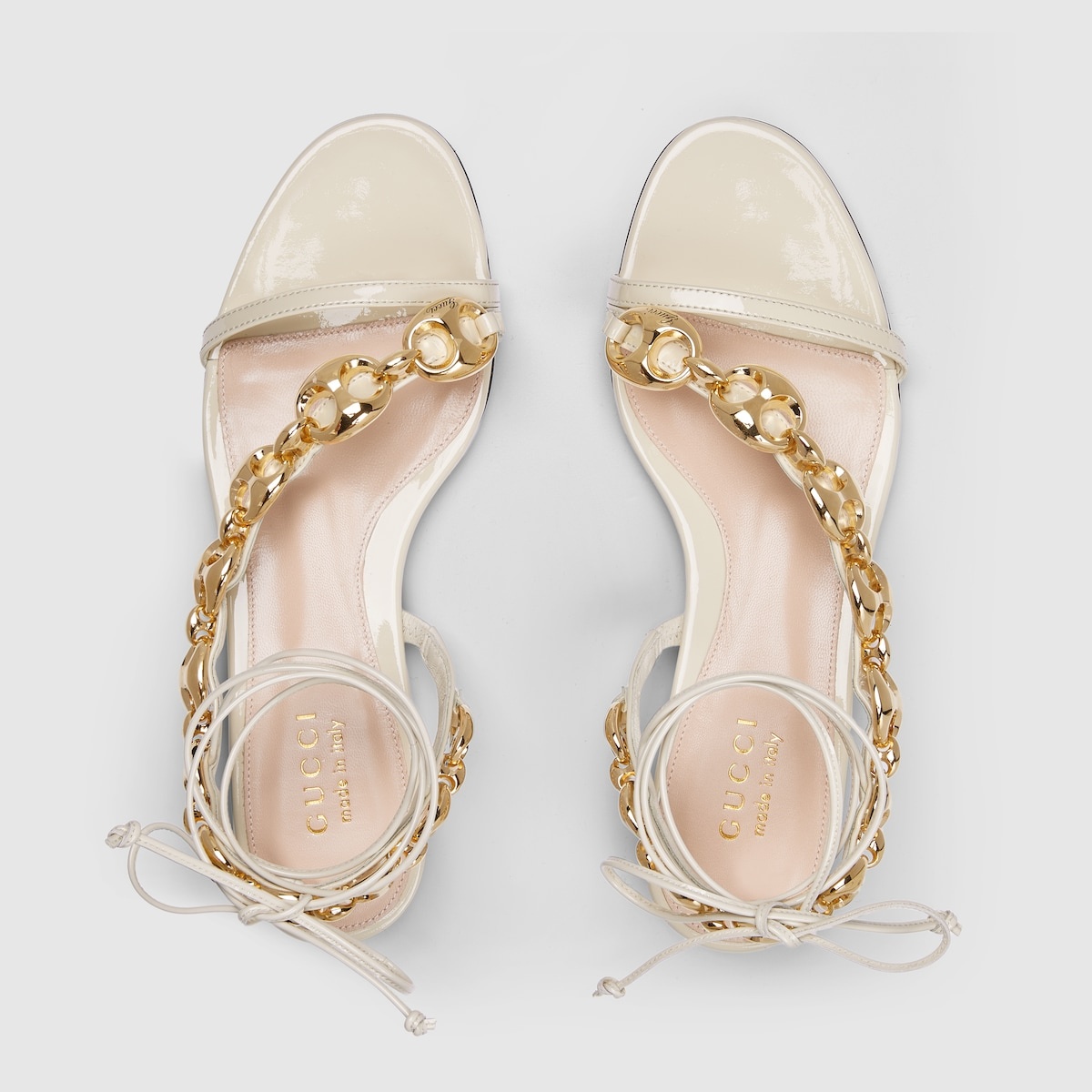 サンダル・ミュール Gucci LOGO EMBROIDERY SANDALS NIB Gucci Limited Edition Adidas Collaboration LOGO Heels