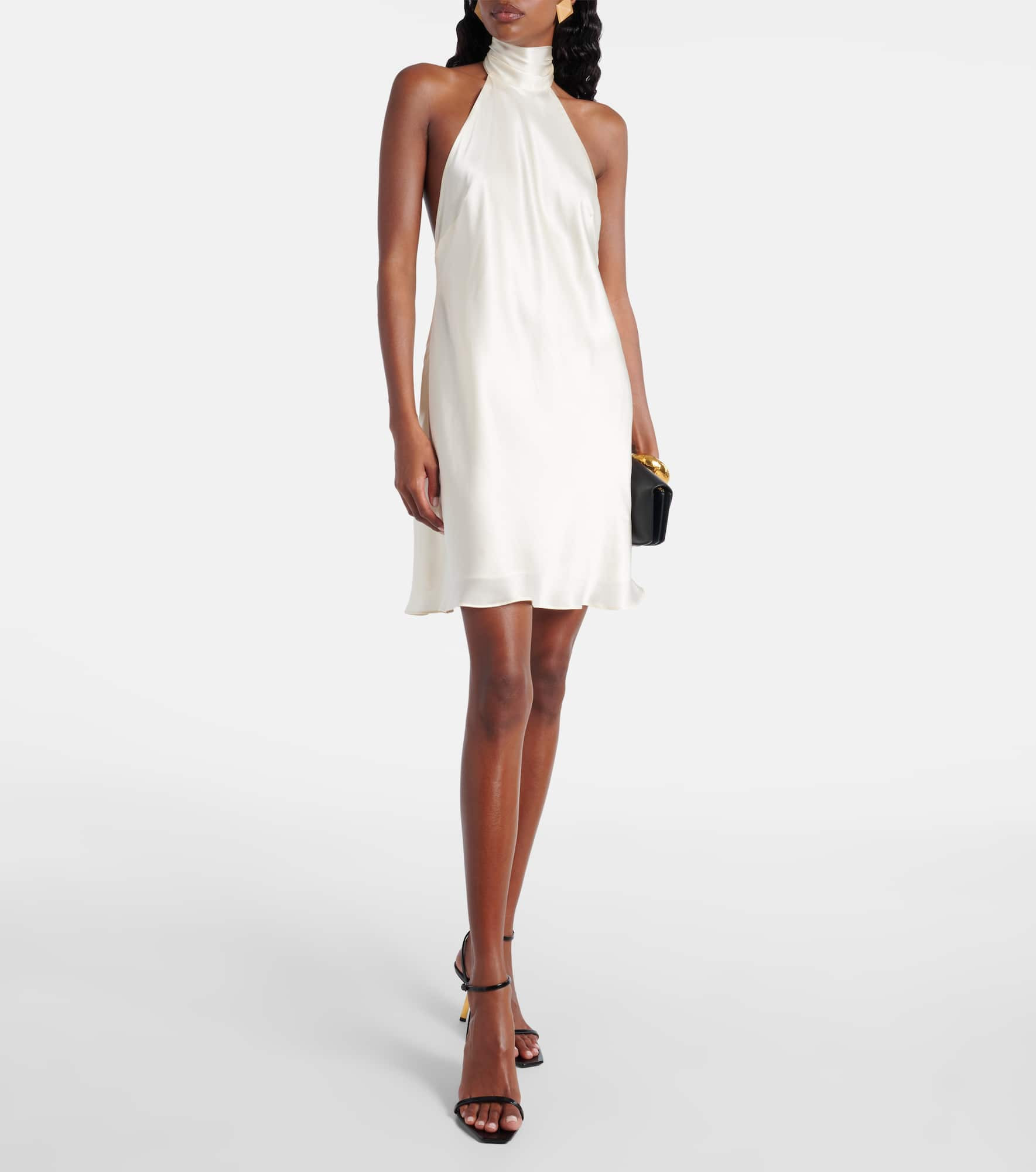 Capucine silk satin minidress - 2