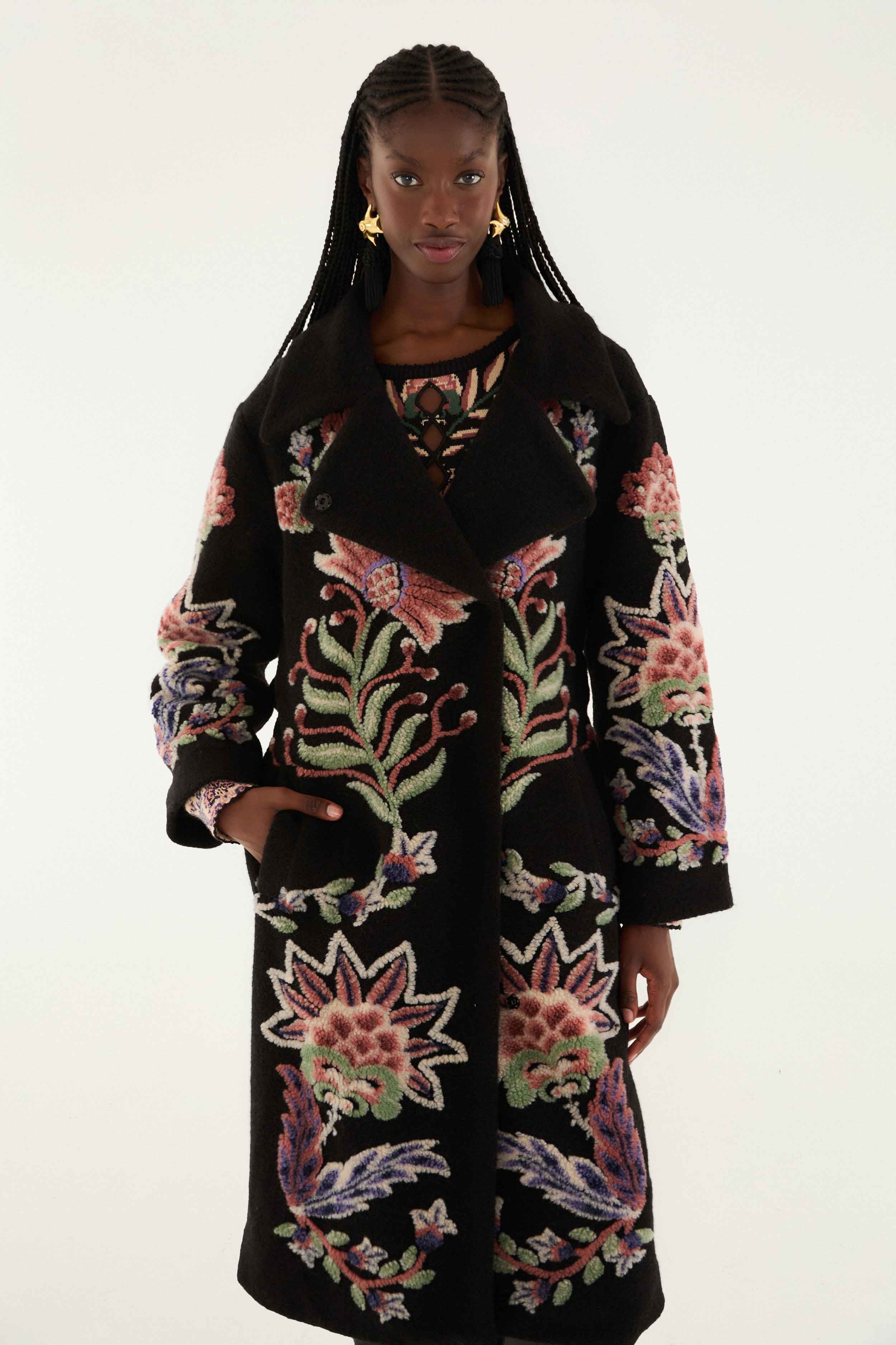 Marvelous Garden Fleece Coat - 5
