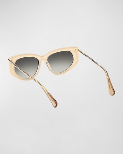 Max Mara Beth Acetate & Metal Cat-Eye Sunglasses outlook