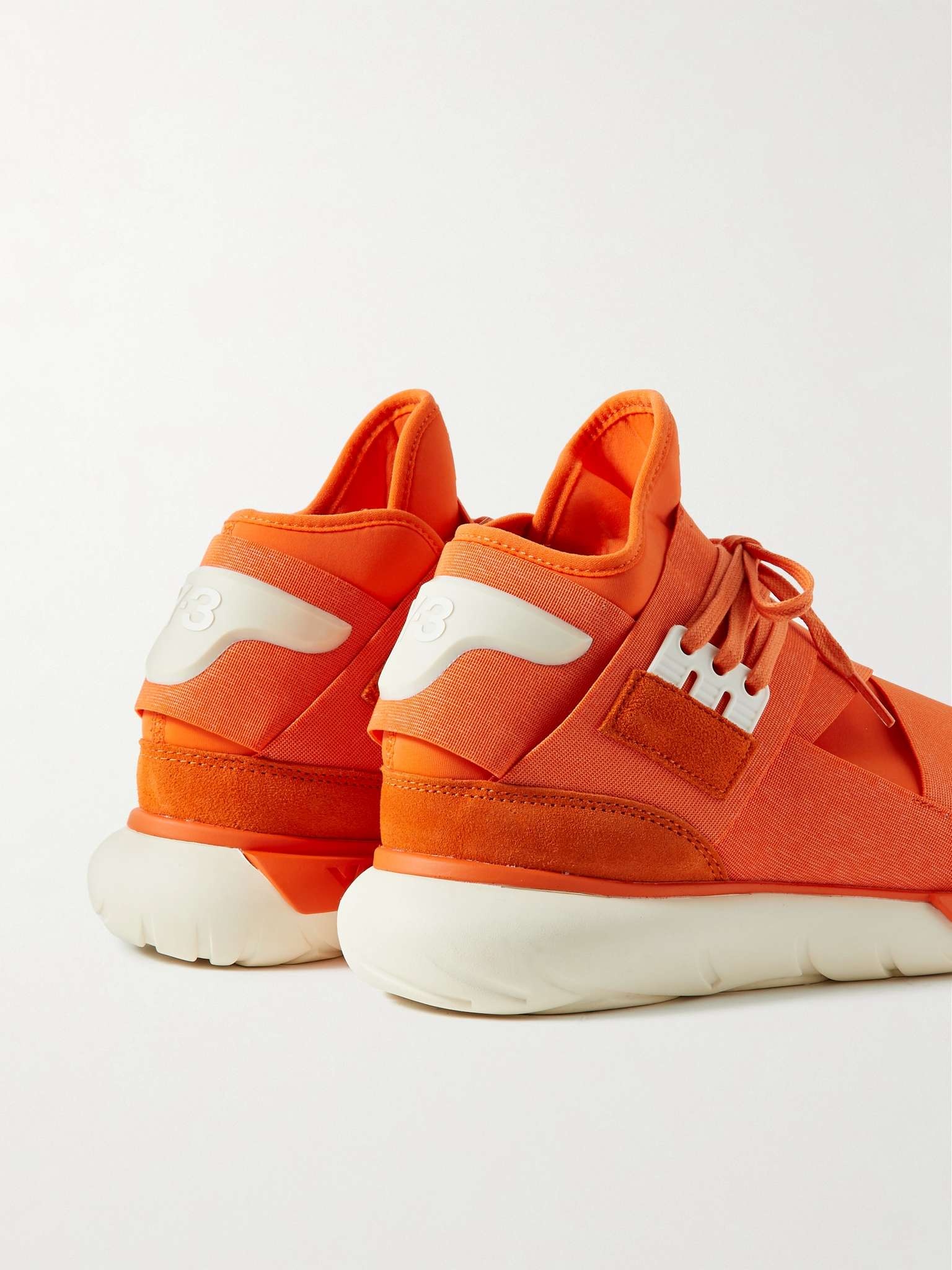 Qasa Suede-Trimmed Neoprene and Webbing High-Top Sneakers - 5