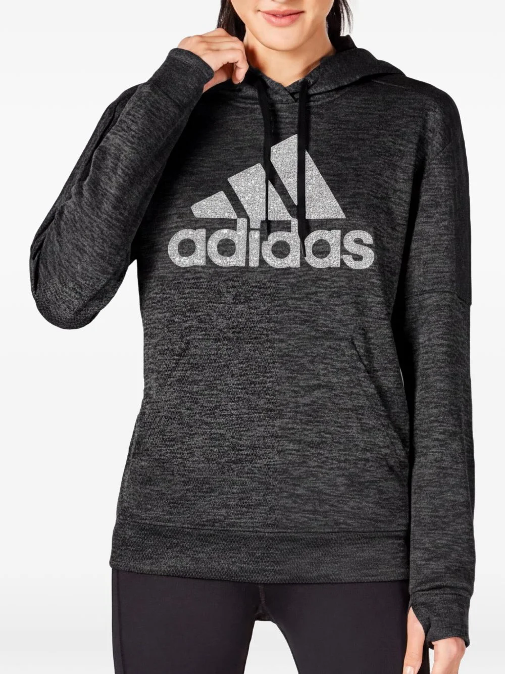 logo-print hoodie - 1