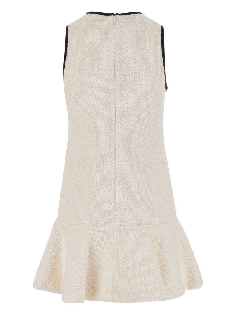 PINKO tweed ruffled dress outlook