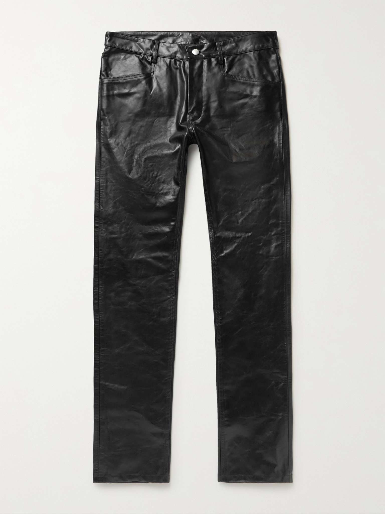 Tyrone Skinny-Fit Leather Trousers - 1