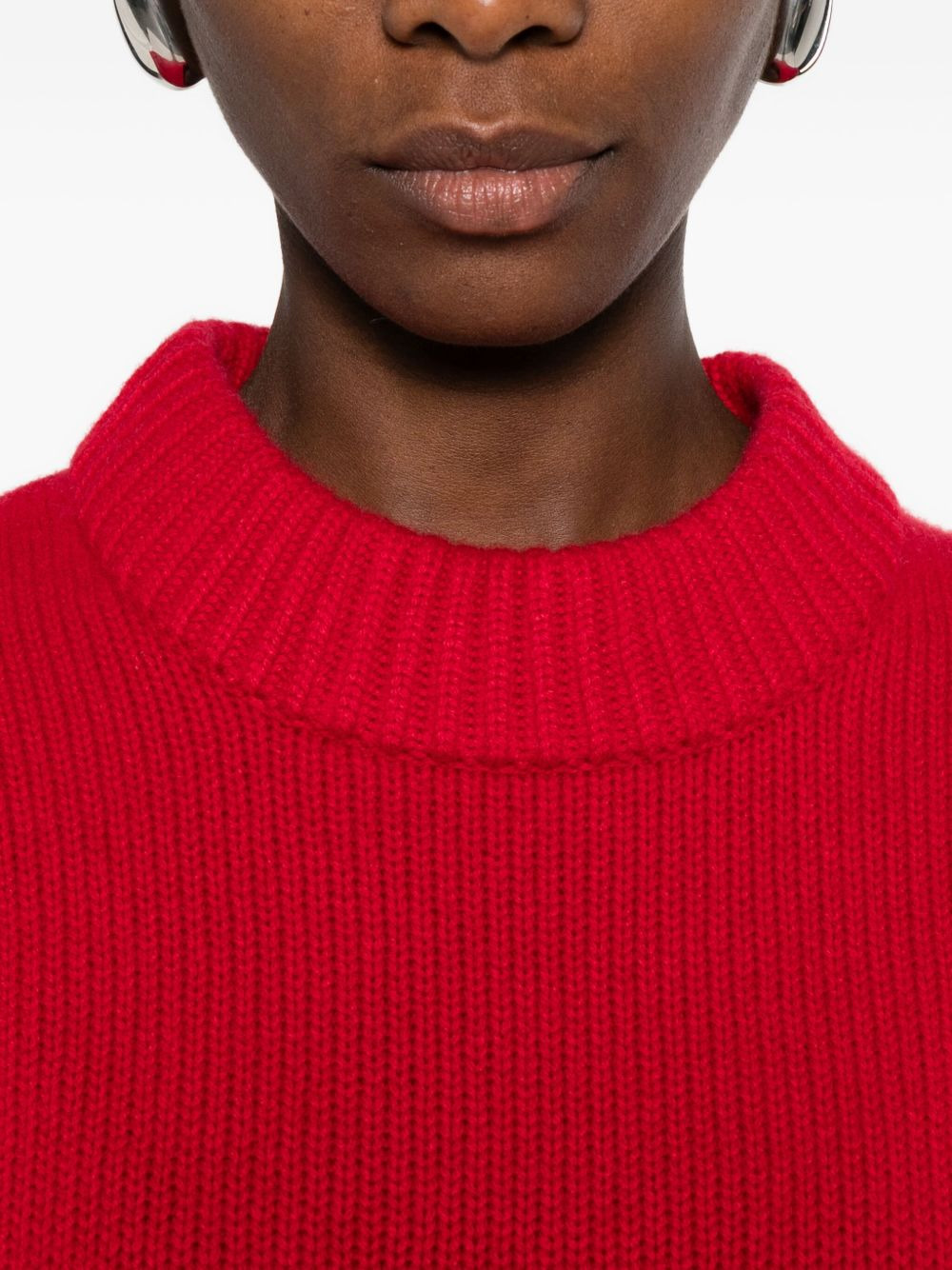 ribbed cashmere sweater - 5