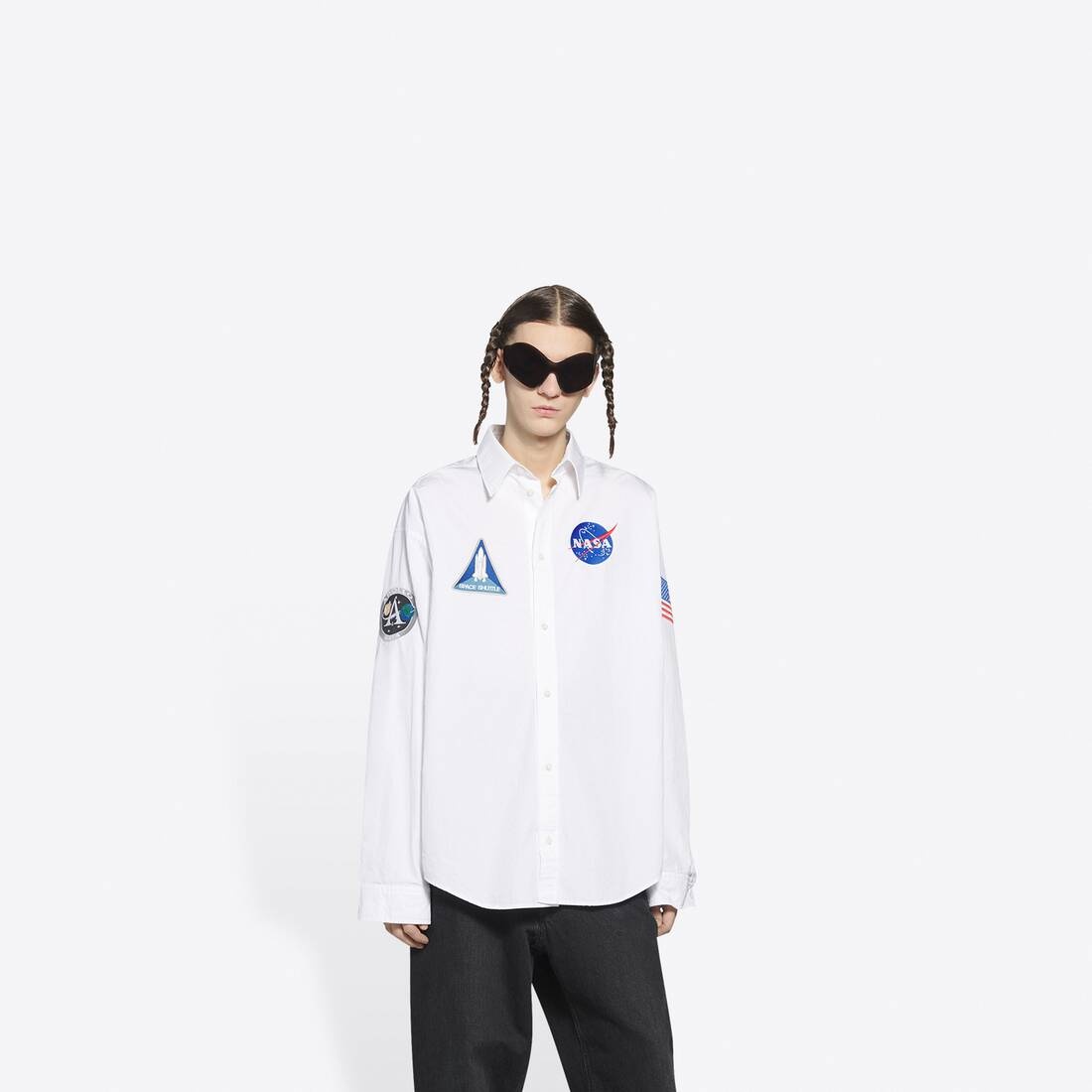 Men's Space Shirt in White - 3