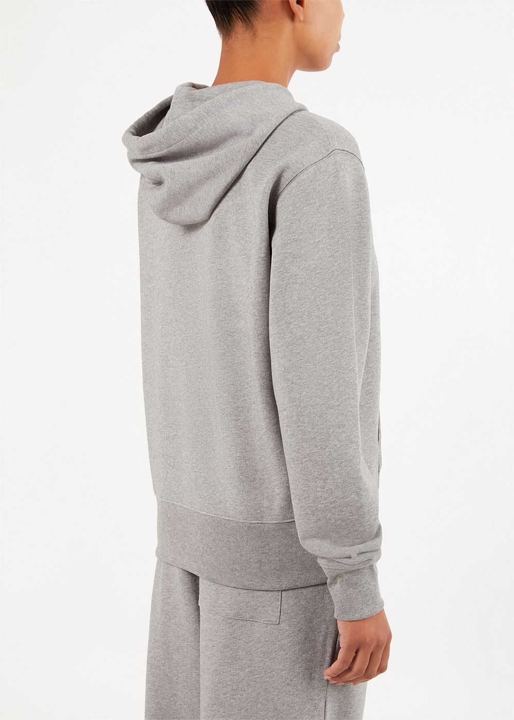 Light Grey Face Patch Hoodie - 4