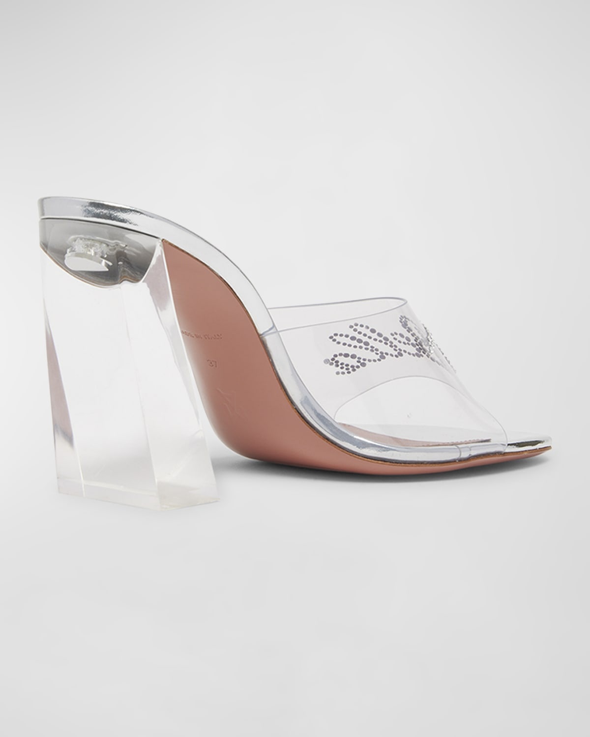 Bella Glass Slipper Mule Sandals - 3