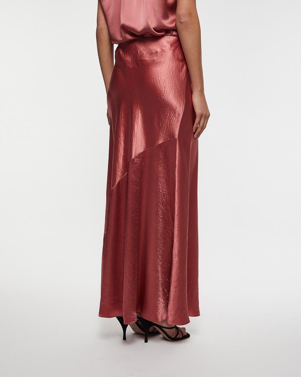 Skirt Satin Maxi Wood - 4