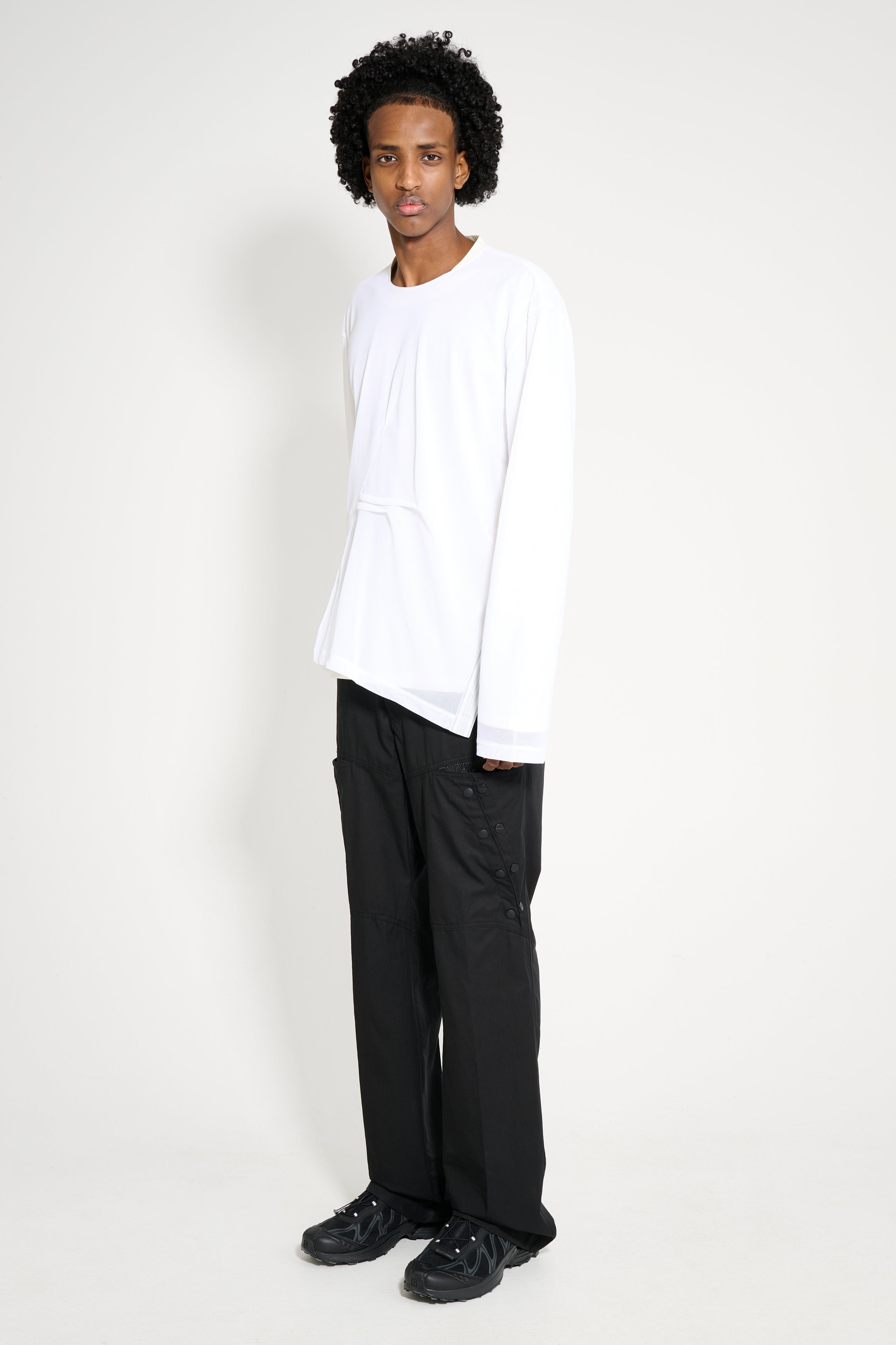 KIKO KOSTADINOV INEX SNAP TROUSER BLACK SABLE / ASH BLACK - 6