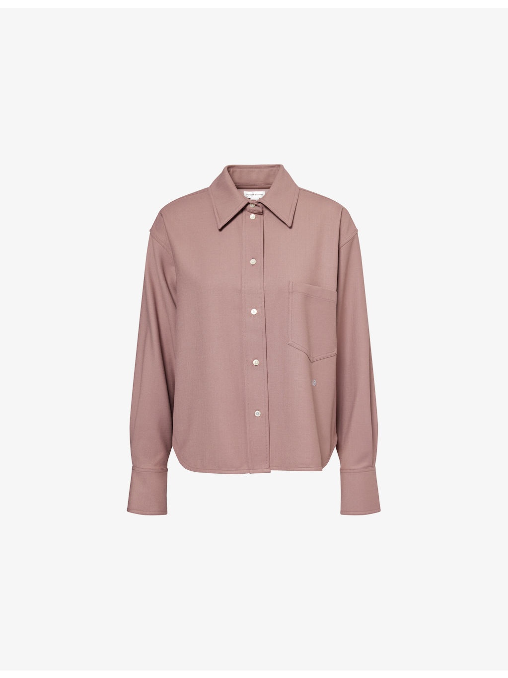 Logo-Embroidered Long-Sleeve Woven Shirt - 1