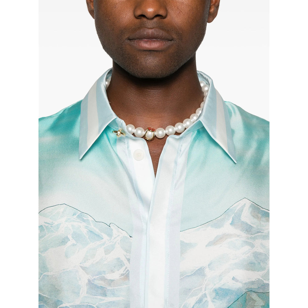 Casablanca Blue Shirts Men - 2
