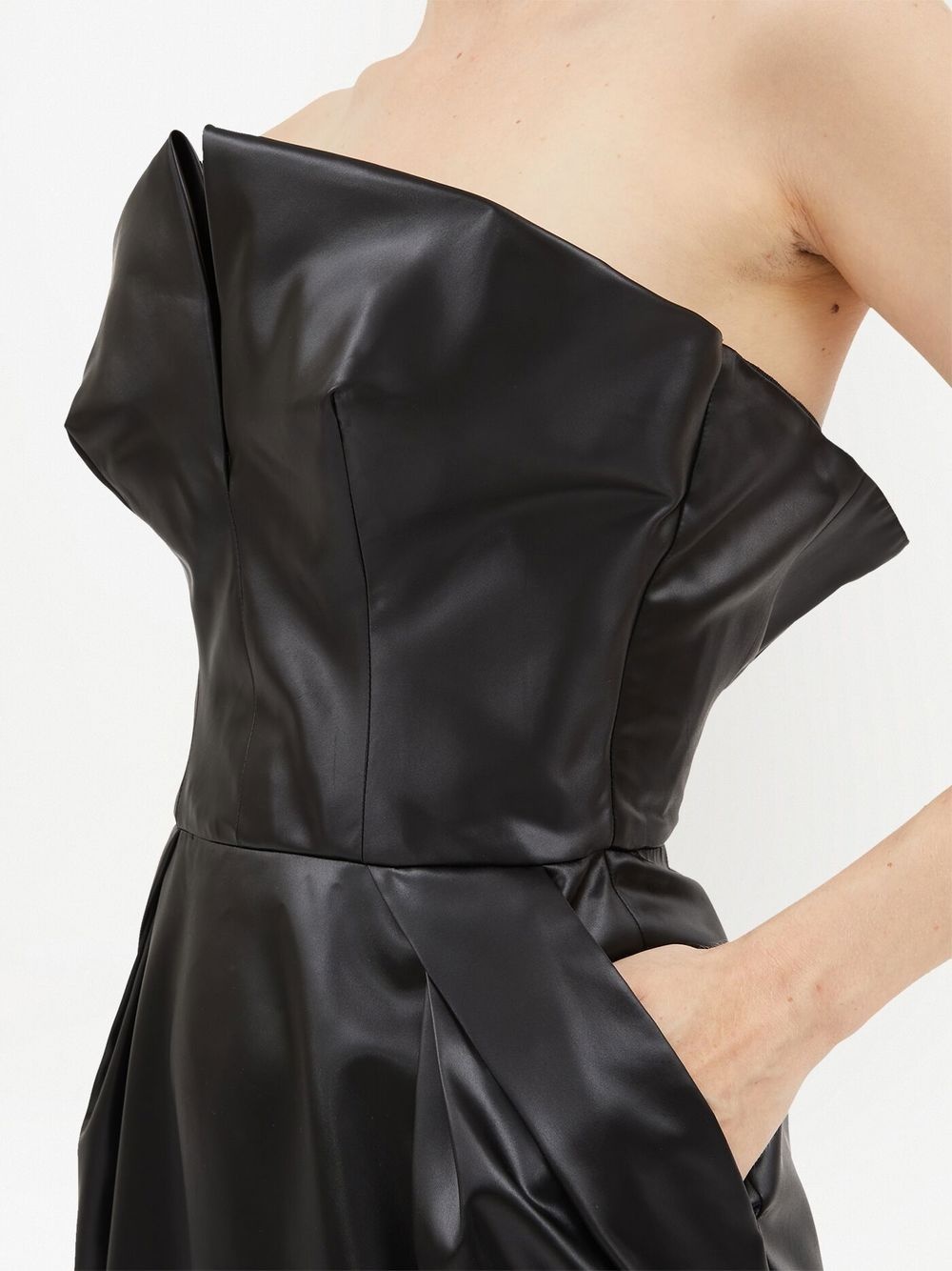 strapless midi dress - 5