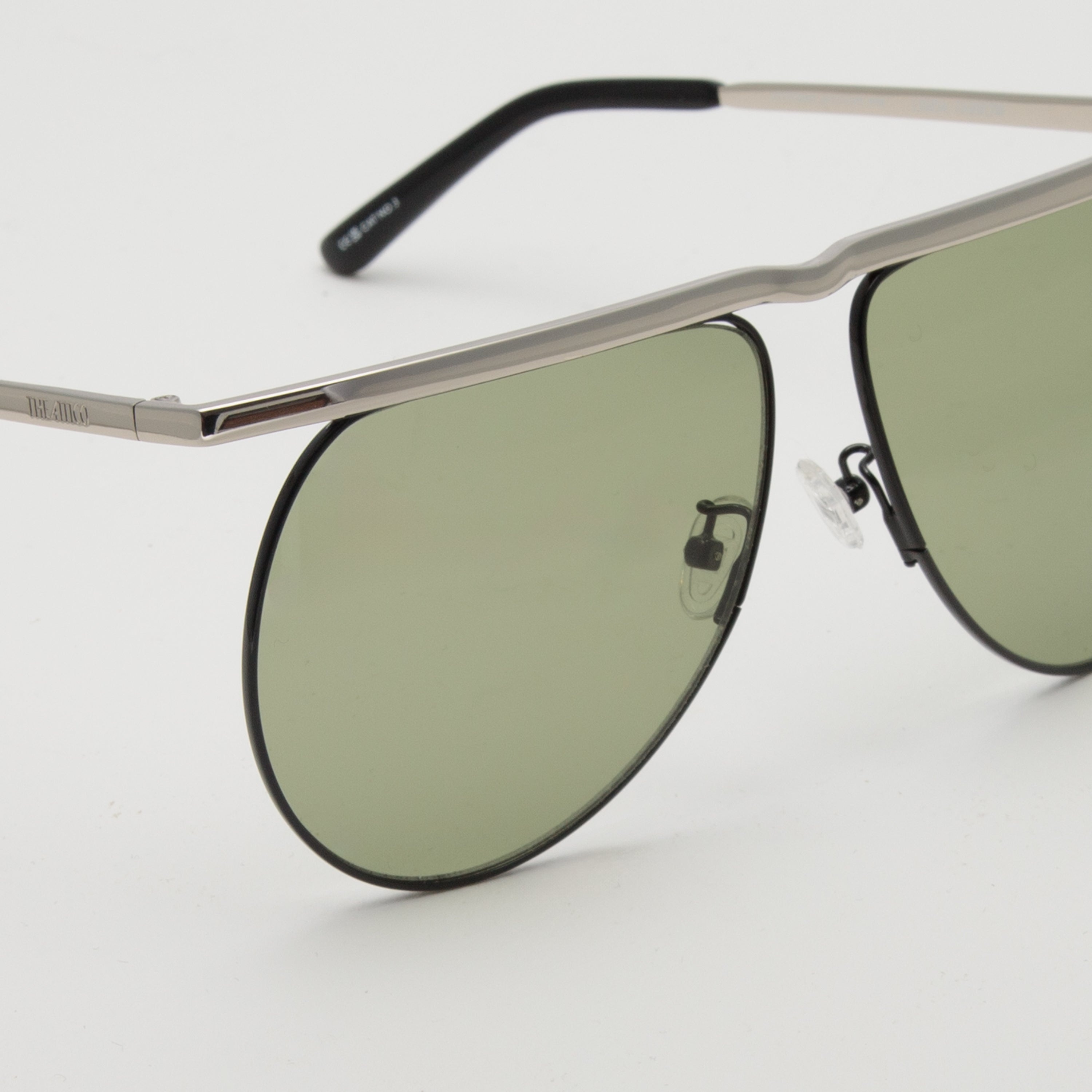 Mina Aviator Sunglasses in Silver - 3