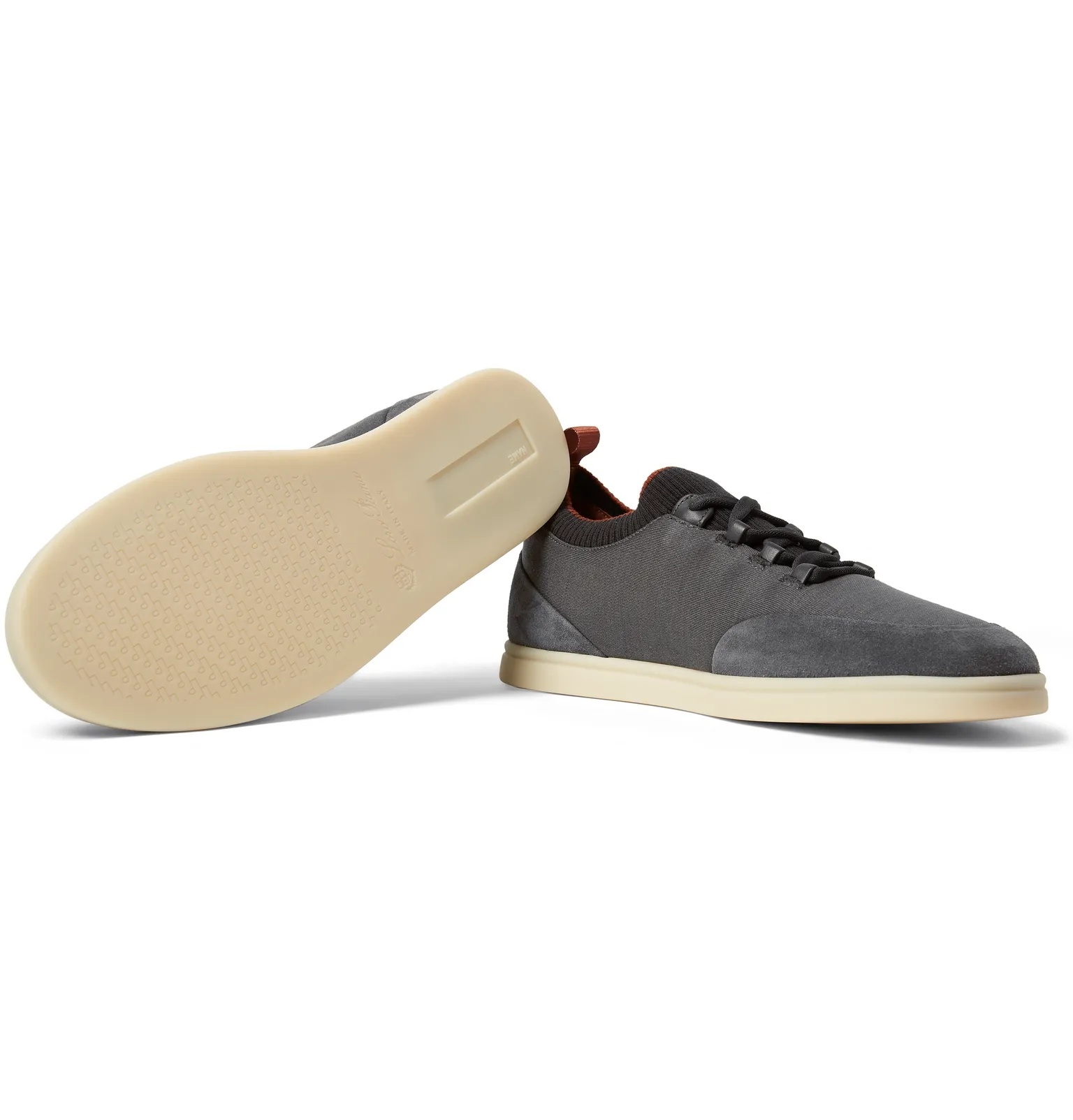 Soho Walk Suede-Trimmed Merino Wool Sneakers - 3