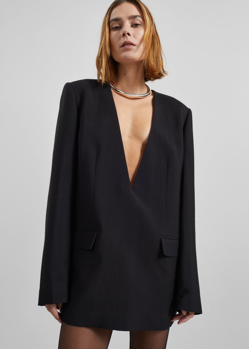Serra Blazer Dress - Black 6