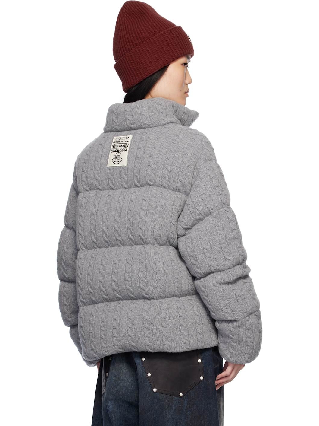 Moncler x Palm Angels Gray Austru Down Jacket - 3