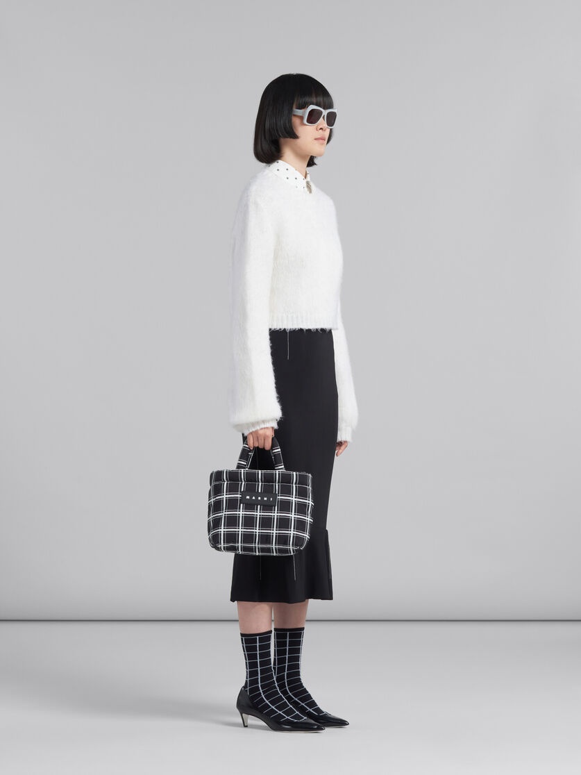 WHITE POPLIN SHIRT WITH POLKA DOTS - 5