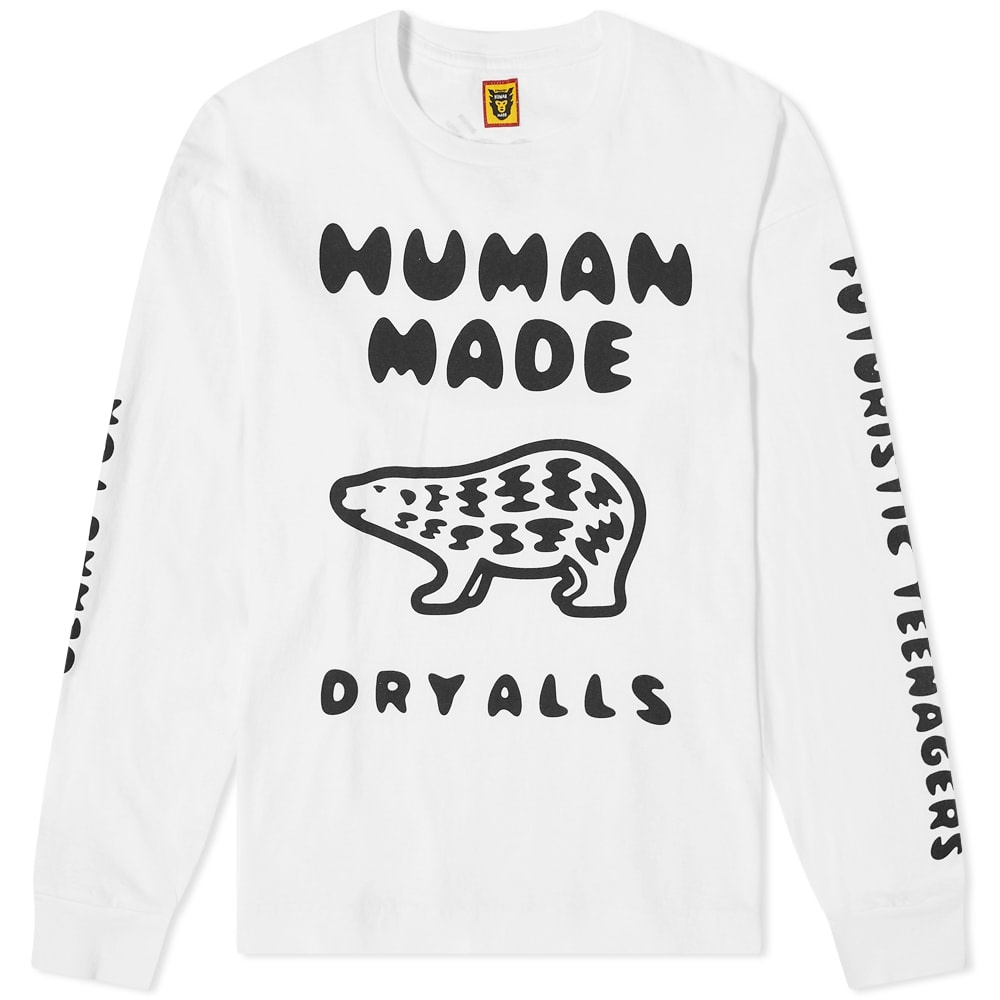 Human Made Long Sleeve Polar Bear Tee - 1