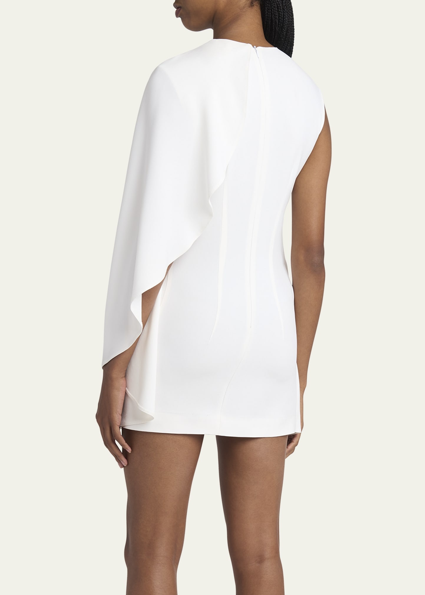 ワンピース STELLA MCCARTNEY WHITE SATIN MINI DRESS Stella Mccartney Stella Mc Cartney White Satin Mini Dress