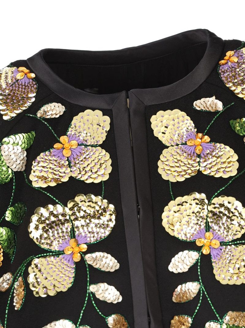 floral-embellished cape 3