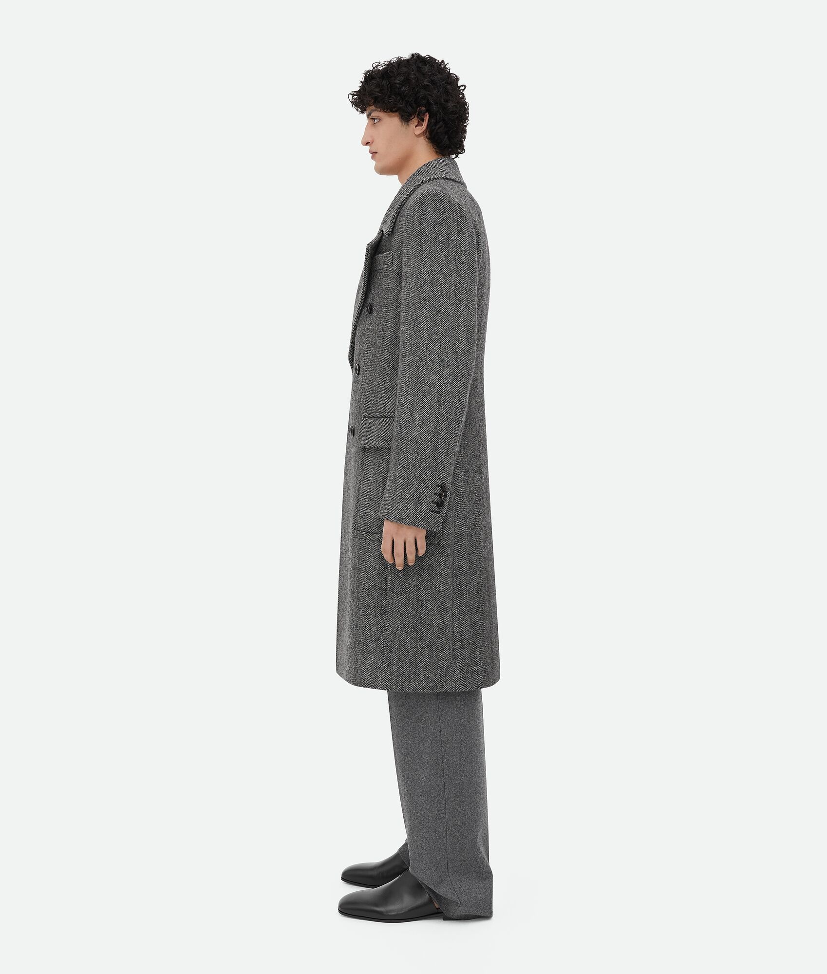 Melange Wool Coat - 2