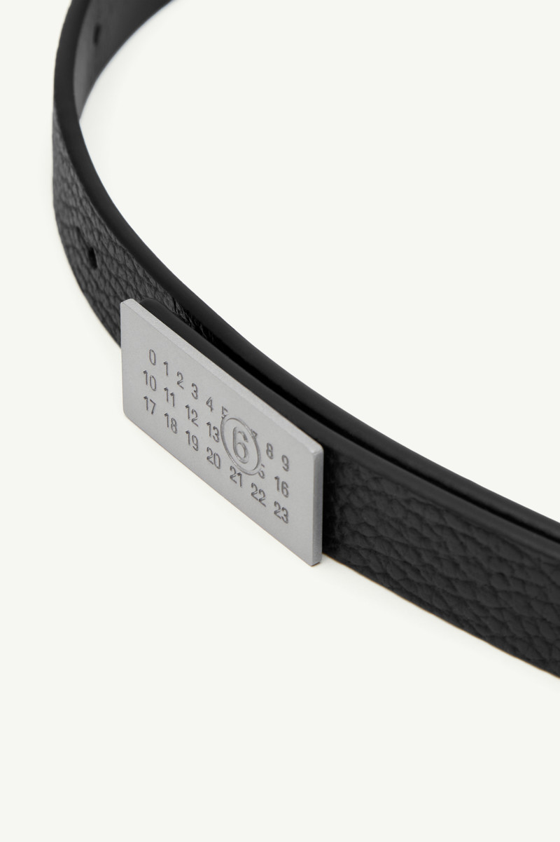 MM6 Maison Margiela Numeric leather belt outlook