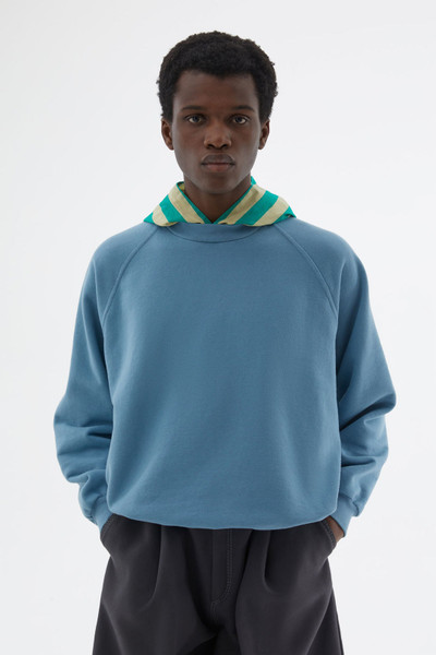 SUNNEI LIGHT BLUE HOODIE WITH STRIPED DETAIL outlook