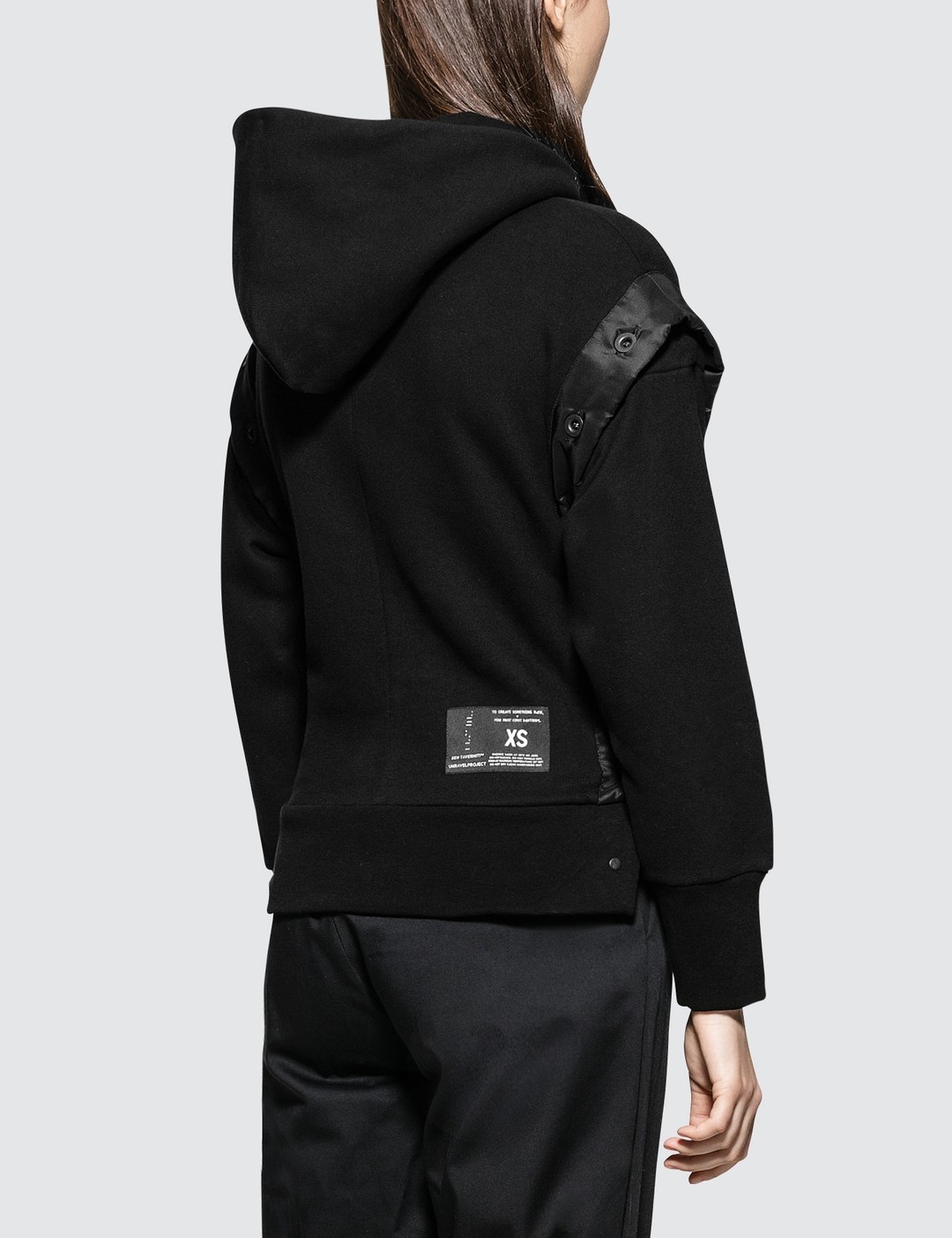 TERRY OPEN BUTTON HOODIE - 3