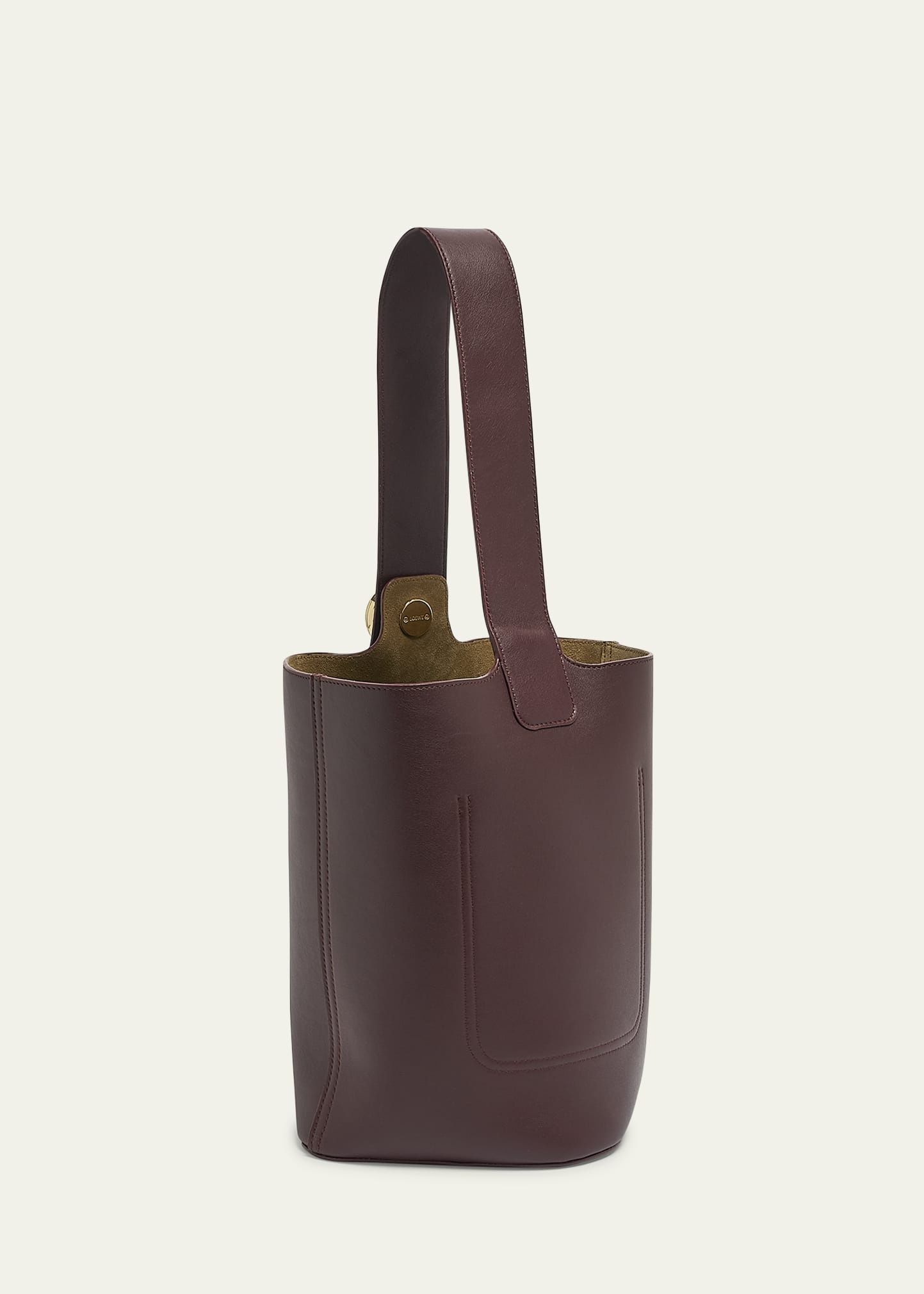 Anagram Pebble Leather Bucket Bag - 3