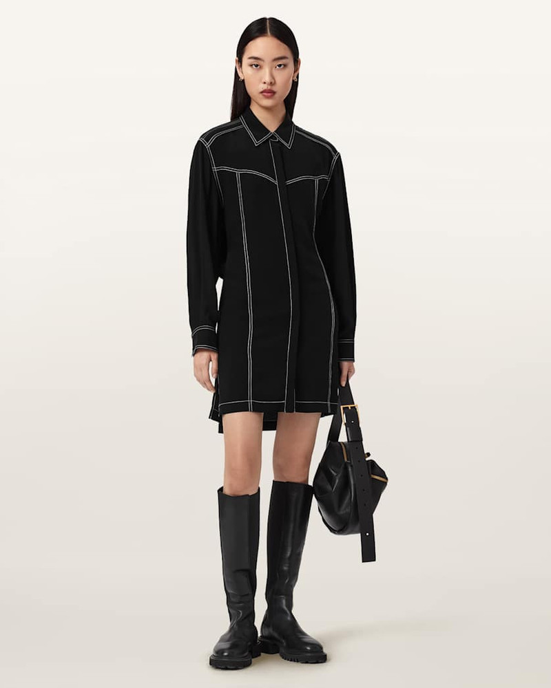 ALLSAINTS TALA SHIRT MINI DRESS outlook