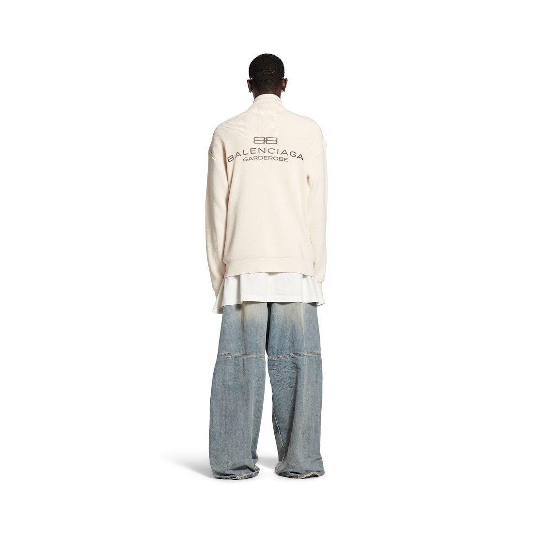 Men's Intertwined Sweater in Beige - 4