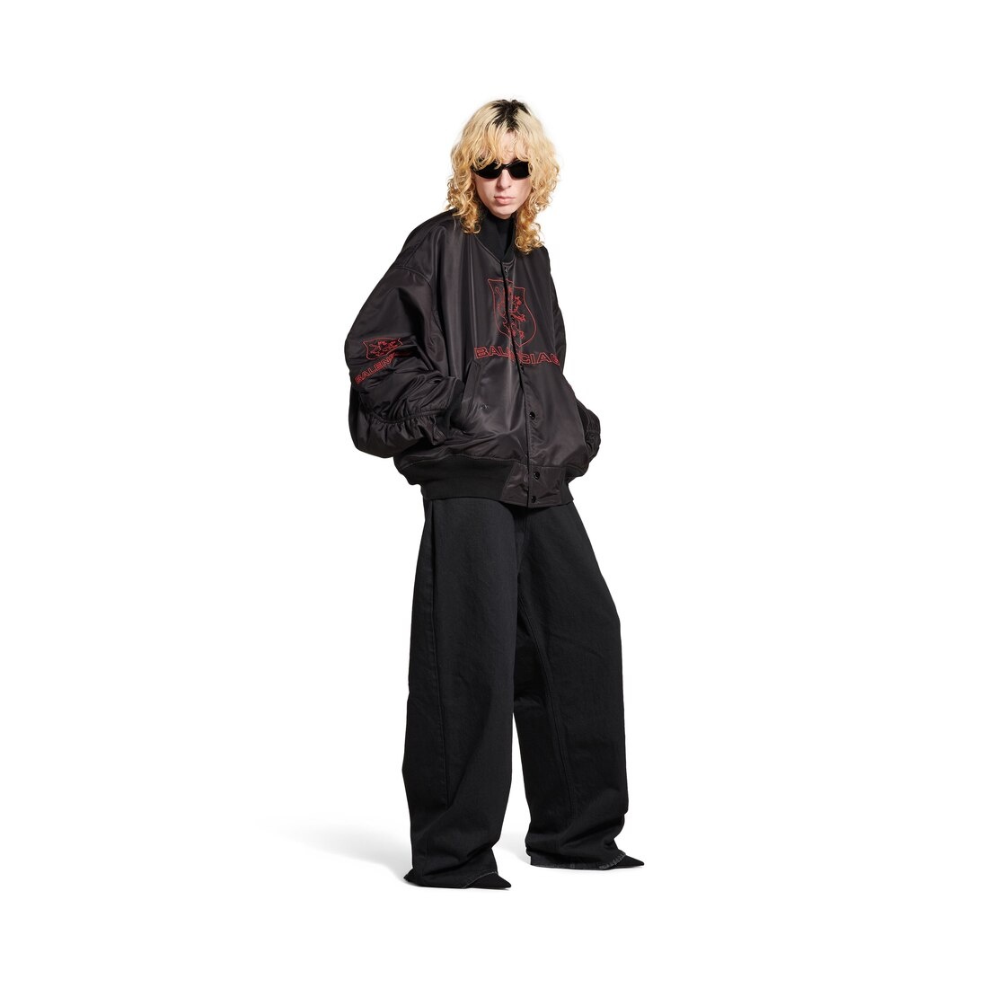 Men's Lion Club Varsity Jacket in Black - 2