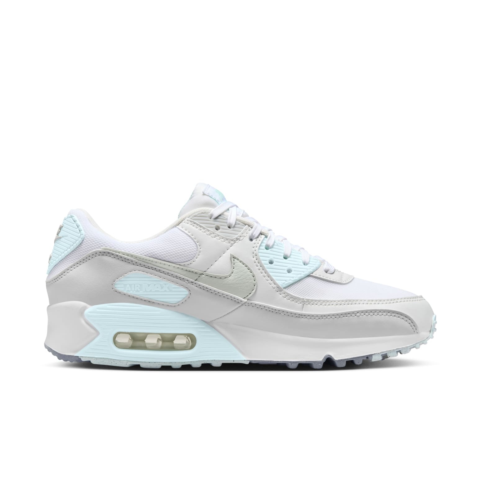 (WMNS) Nike Air Max 90 'White Glacier Blue' DH8010-104 - 2