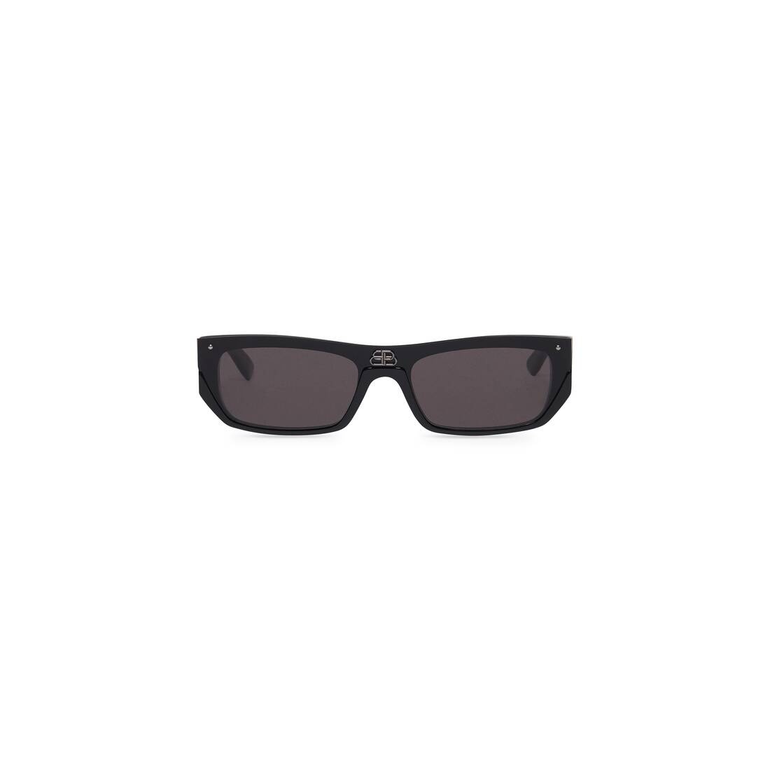 Shield Rectangle Sunglasses in Black - 1